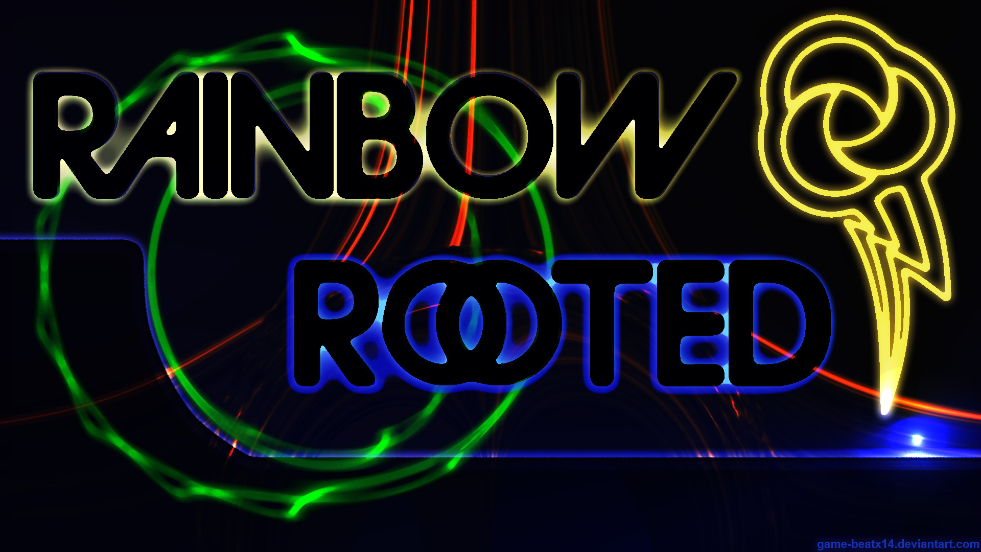 Rainbow and Rooted Wallpaper by Game-BeatX14 and WMill