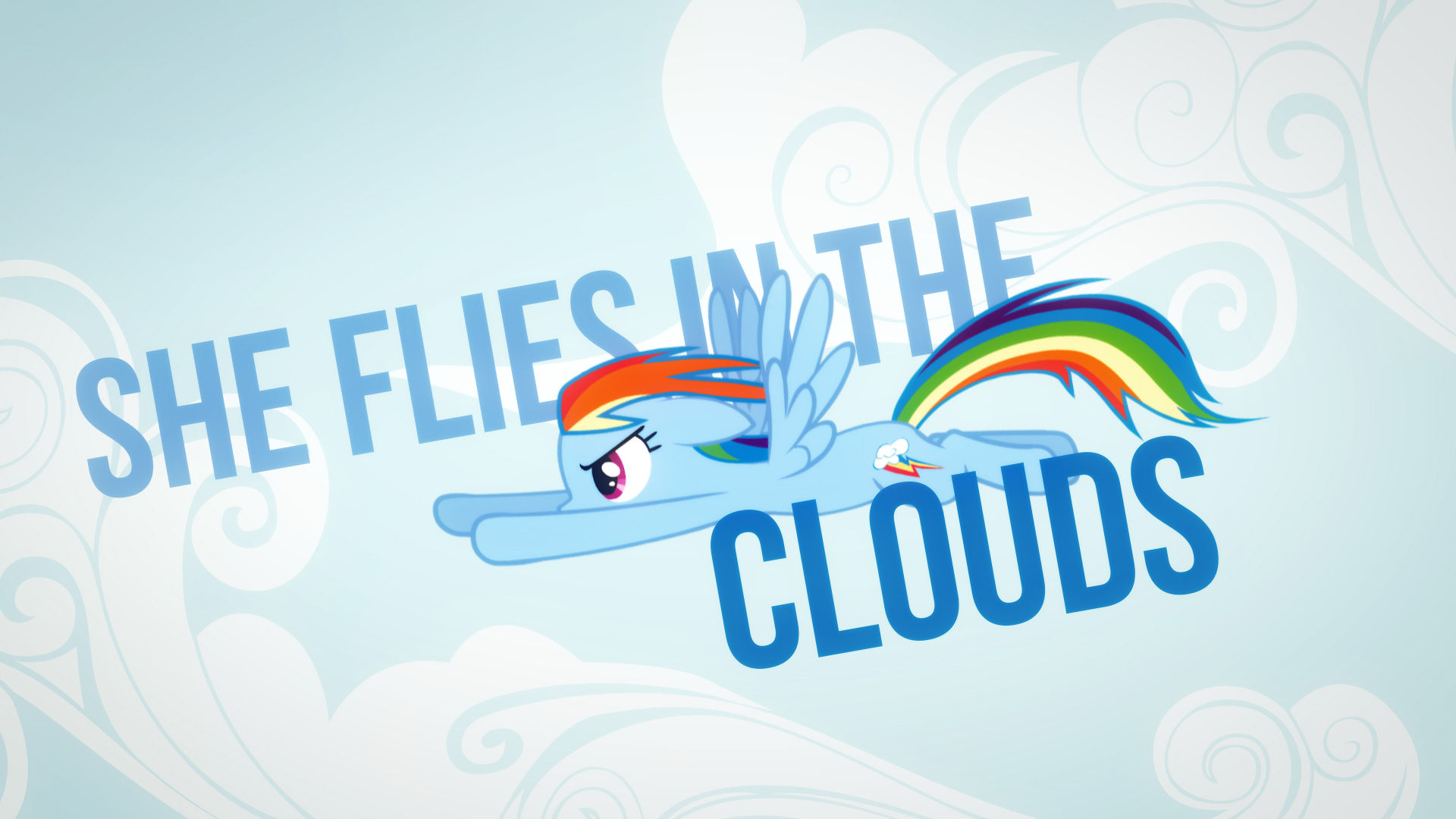 She likes clouds Wallpaper 1 by DabuPL
