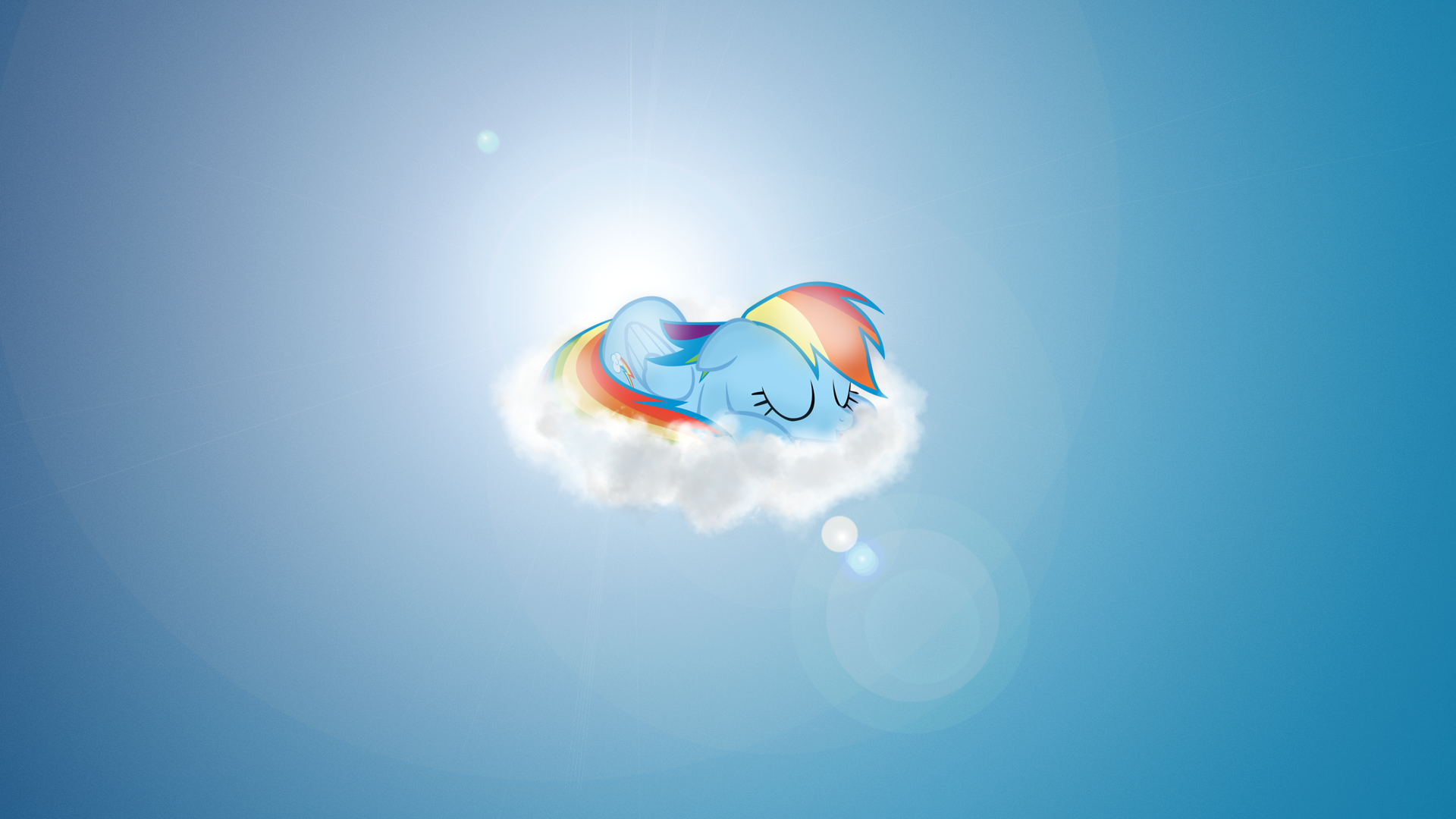 Sleepy Dashie - Wallpaper by Zoekleinman