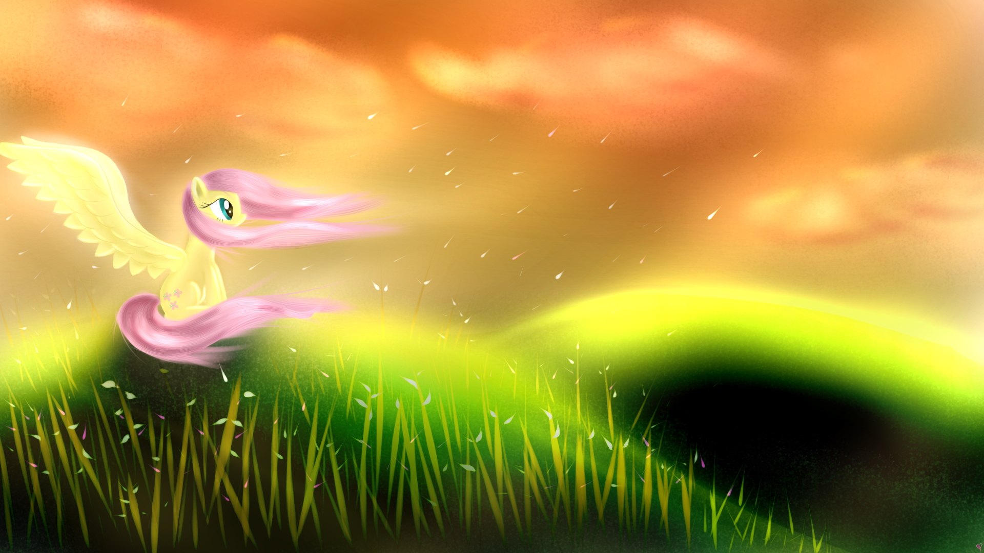 Wild Flowers (Fluttershy) by Pon-Ea