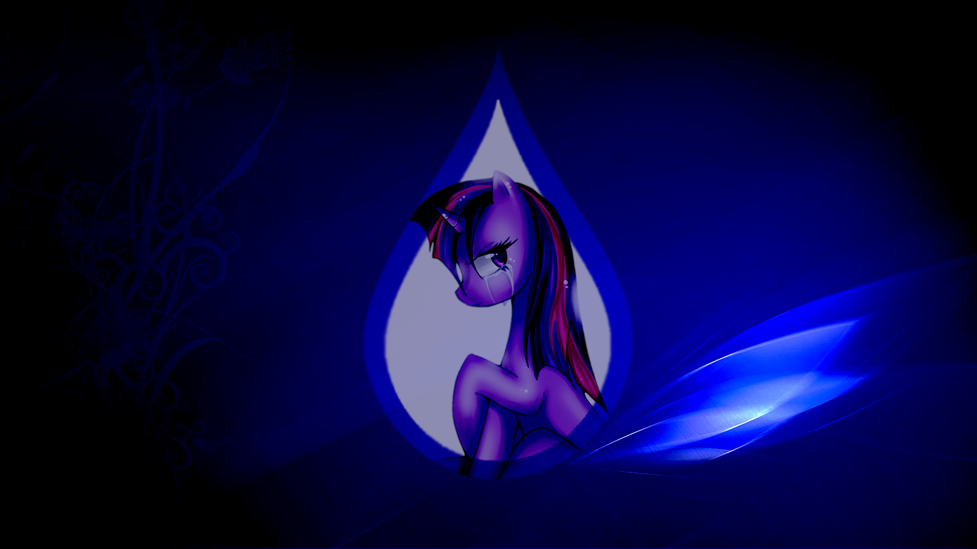 Sad Twilight Sparkle Wallpaper by KinglyMS and Zoxxiify