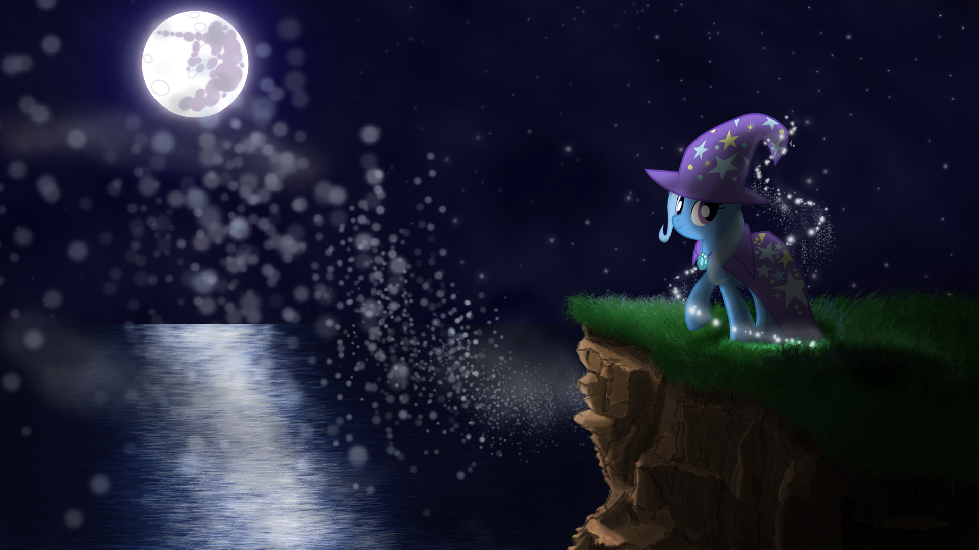 Trixie's Glittery Night by Mixermike622, SpiritofthwWolf and StreamlinedPegasus