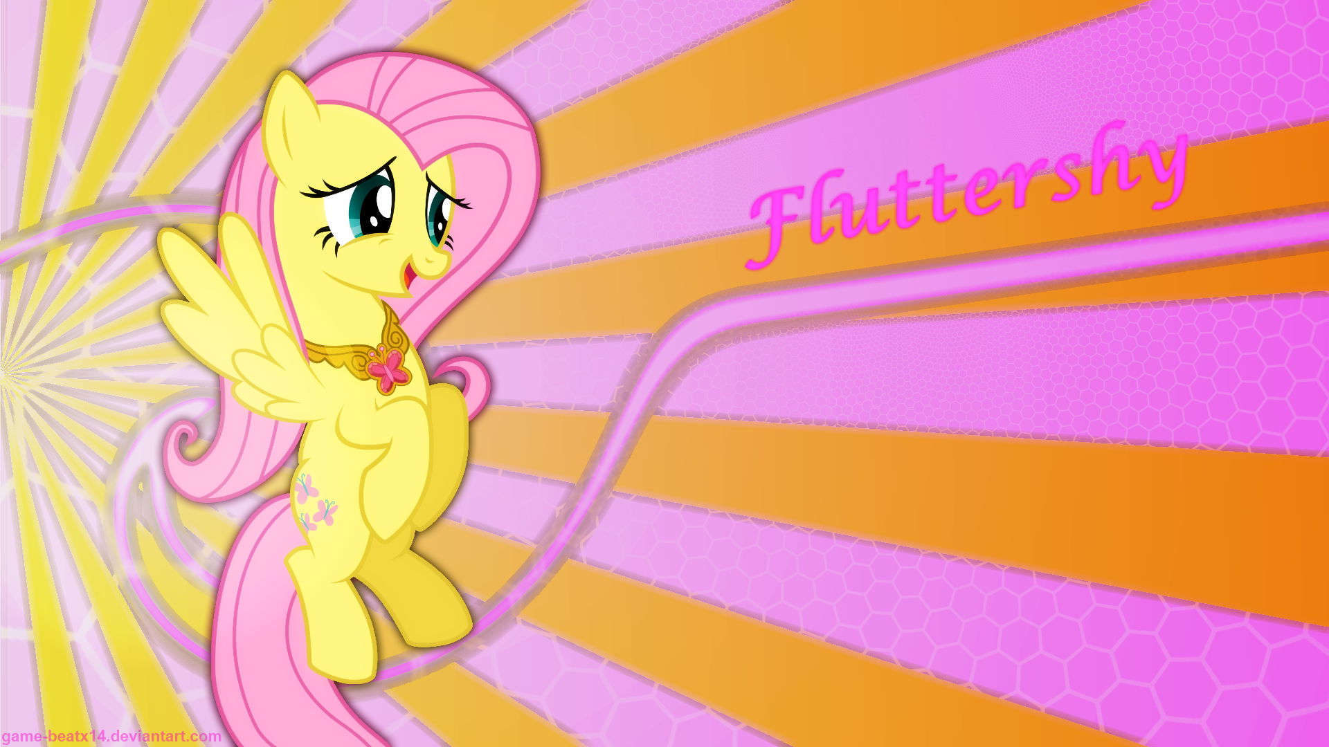 Fluttershy Wallpaper by Game-BeatX14 and KyssS90