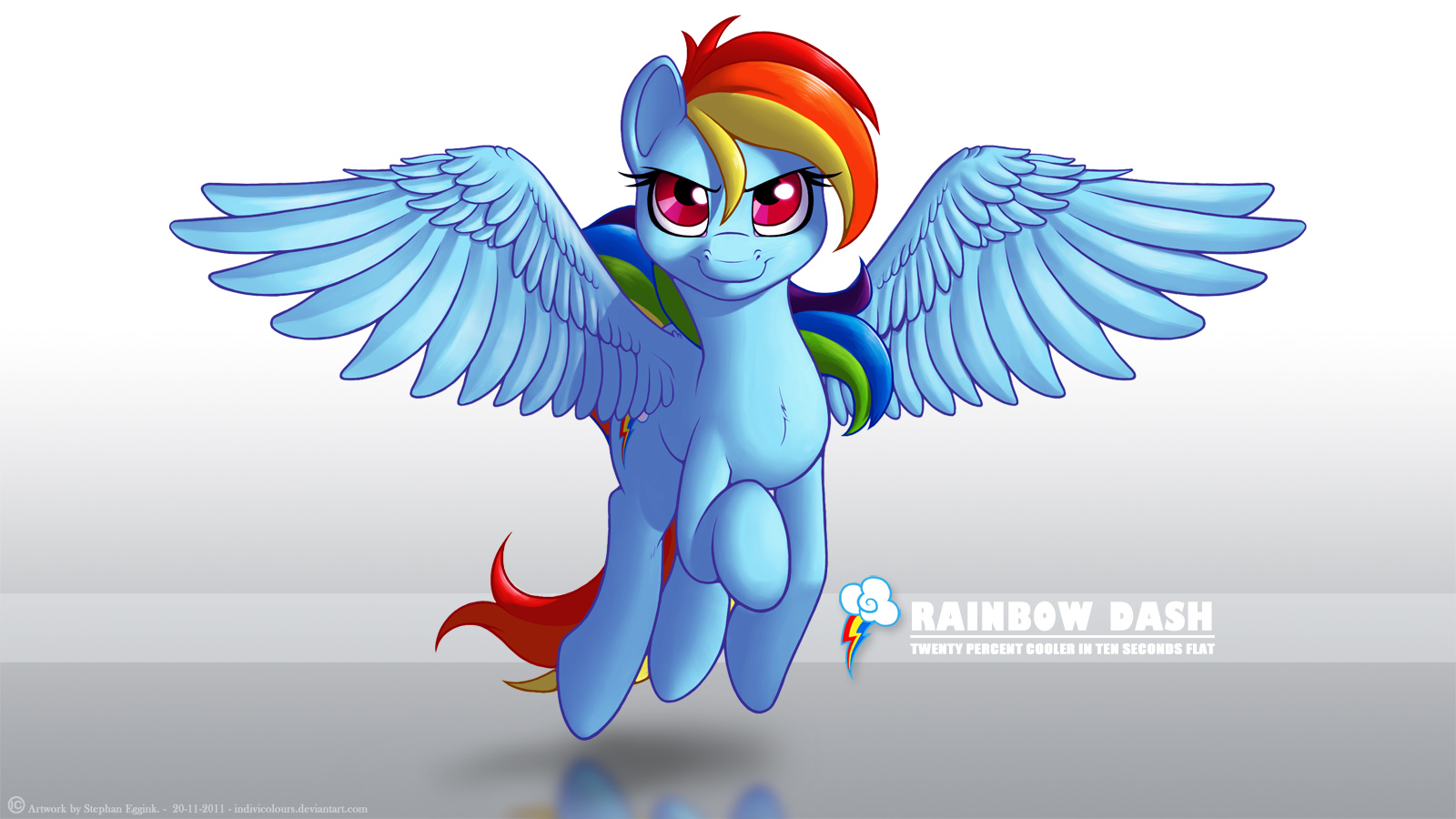 Wallpaper - Rainbow Dash by Indivicolours