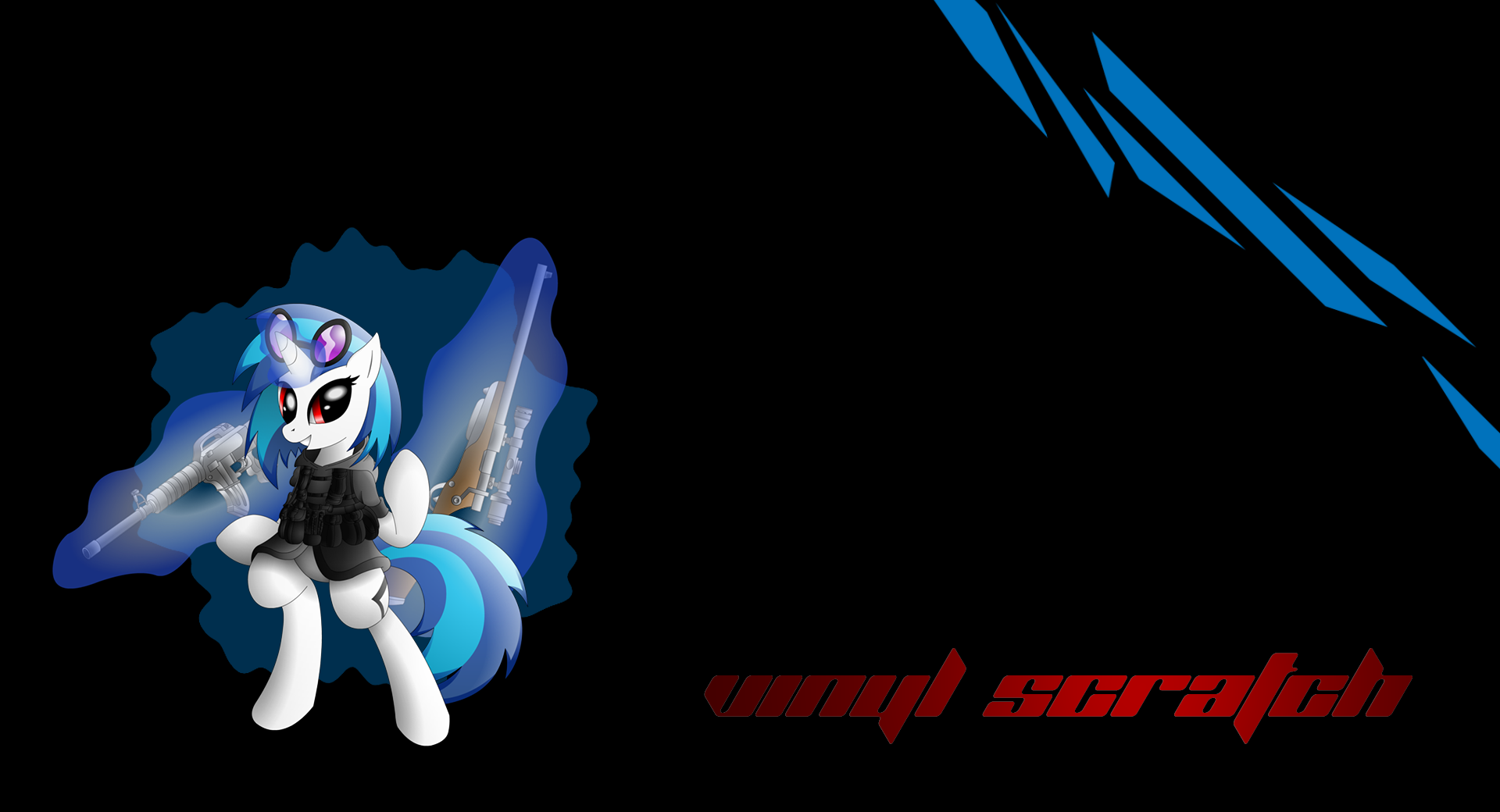 Vinyl Scratch "Sharpshooter" wallpaper by DjDa5h and XEROSEIS