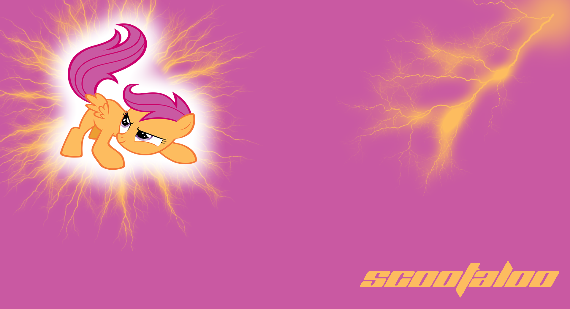 Scootaloo 'Spark' wallpaper by DjDa5h and Stabzor