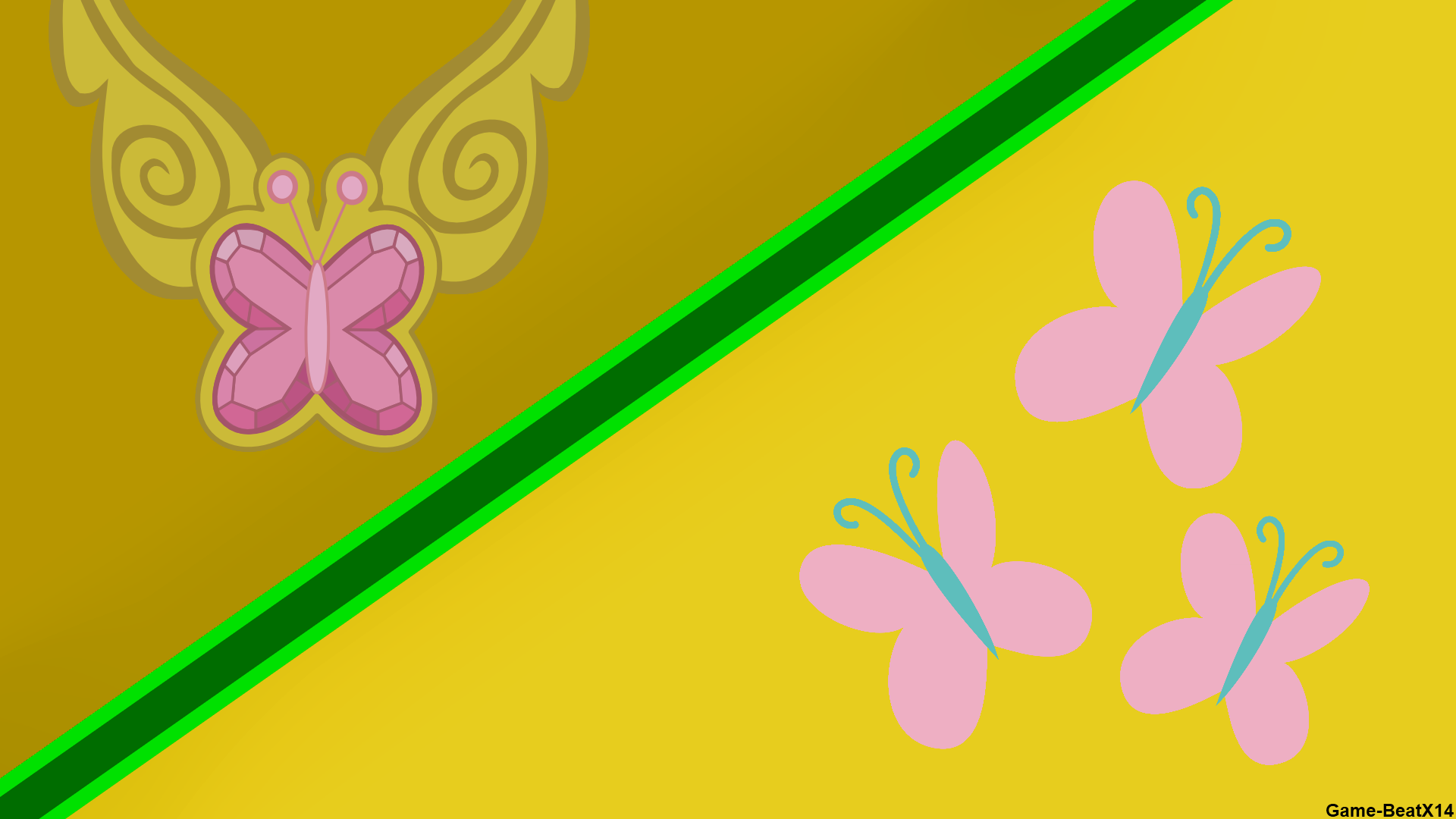 Fluttershy Kindness Wallpaper (Simple version) by BlackGryph0n, Game-BeatX14 and pageturner1988