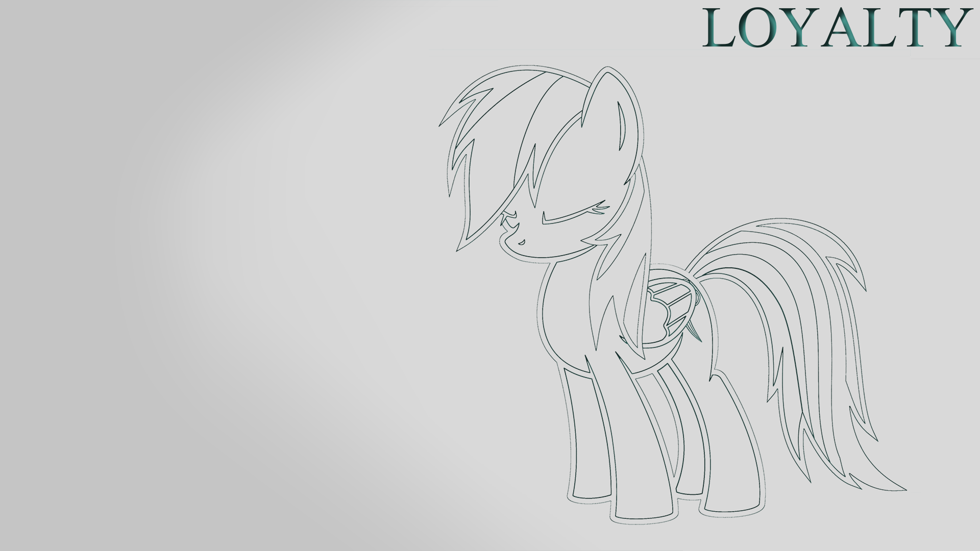 Loyalty (Rainbow Dash Wallpaper) by Mithandir730