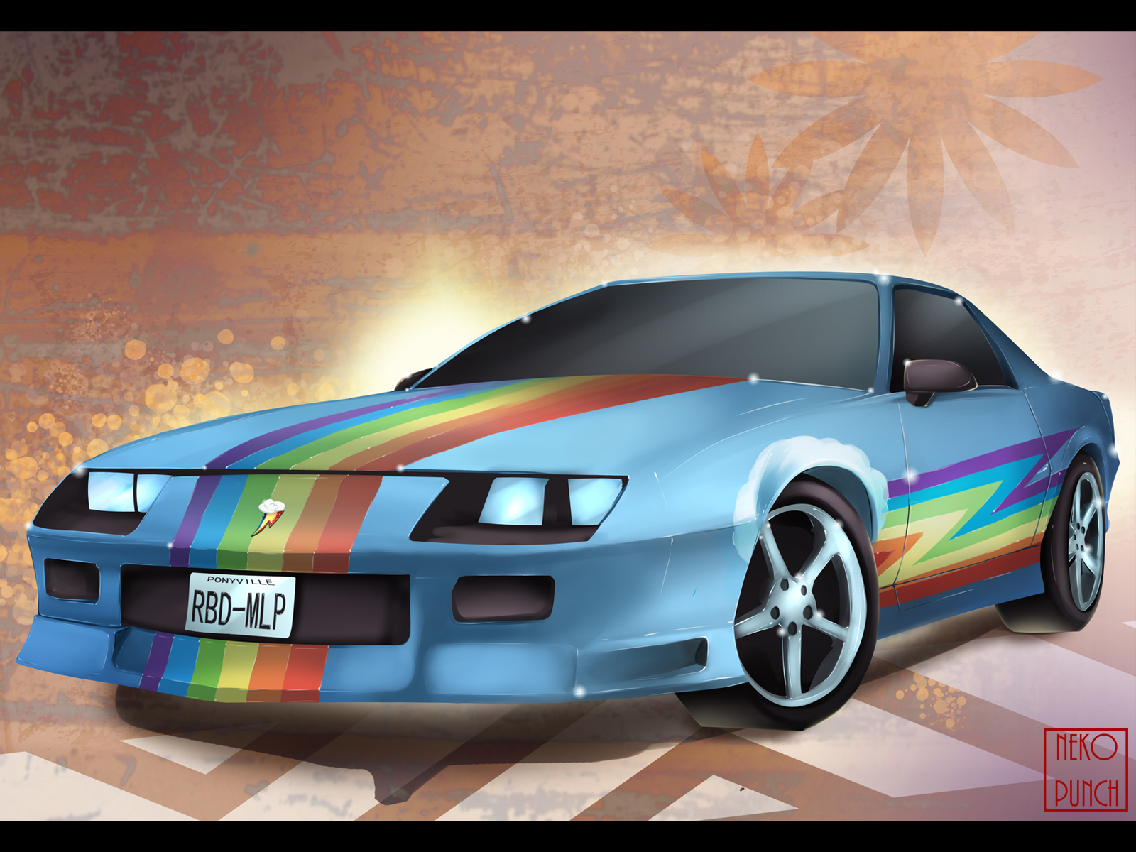 Rainbow Dash Car wallpaper by x-Nekopunch-x