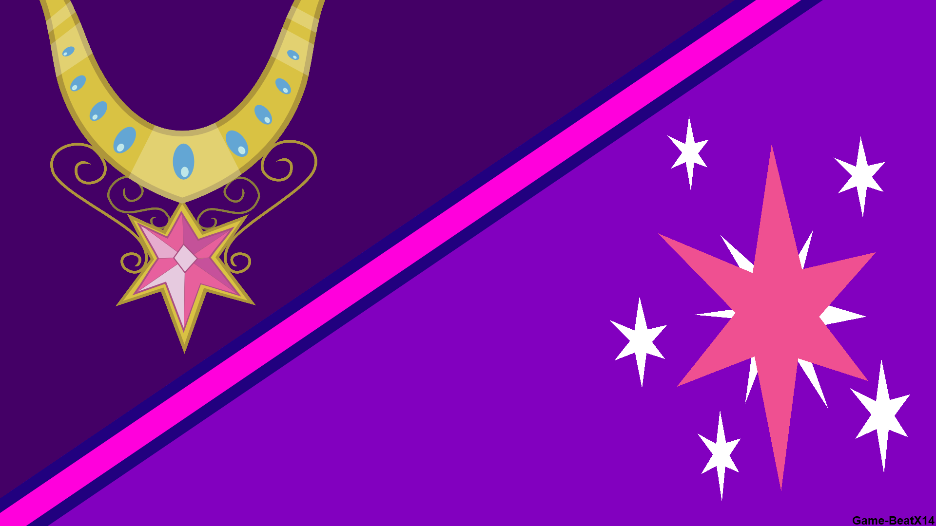 Twilight Sparkle Magic Wallpaper (Simple version) by BlackGryph0n, Game-BeatX14 and pageturner1988