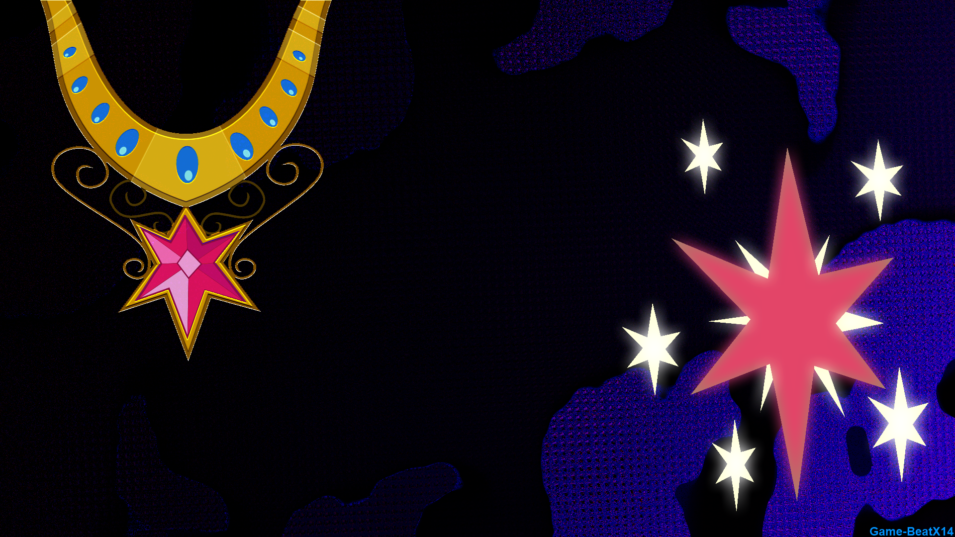 Twilight Sparkle Magic Wallpaper (Fancy version) by BlackGryph0n, Game-BeatX14 and pageturner1988