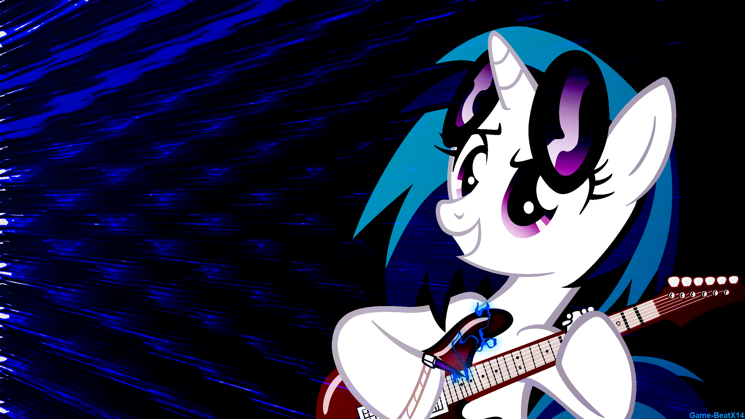 Vinyl Scratch Shredding Wallpaper by Game-BeatX14 and supermatt314