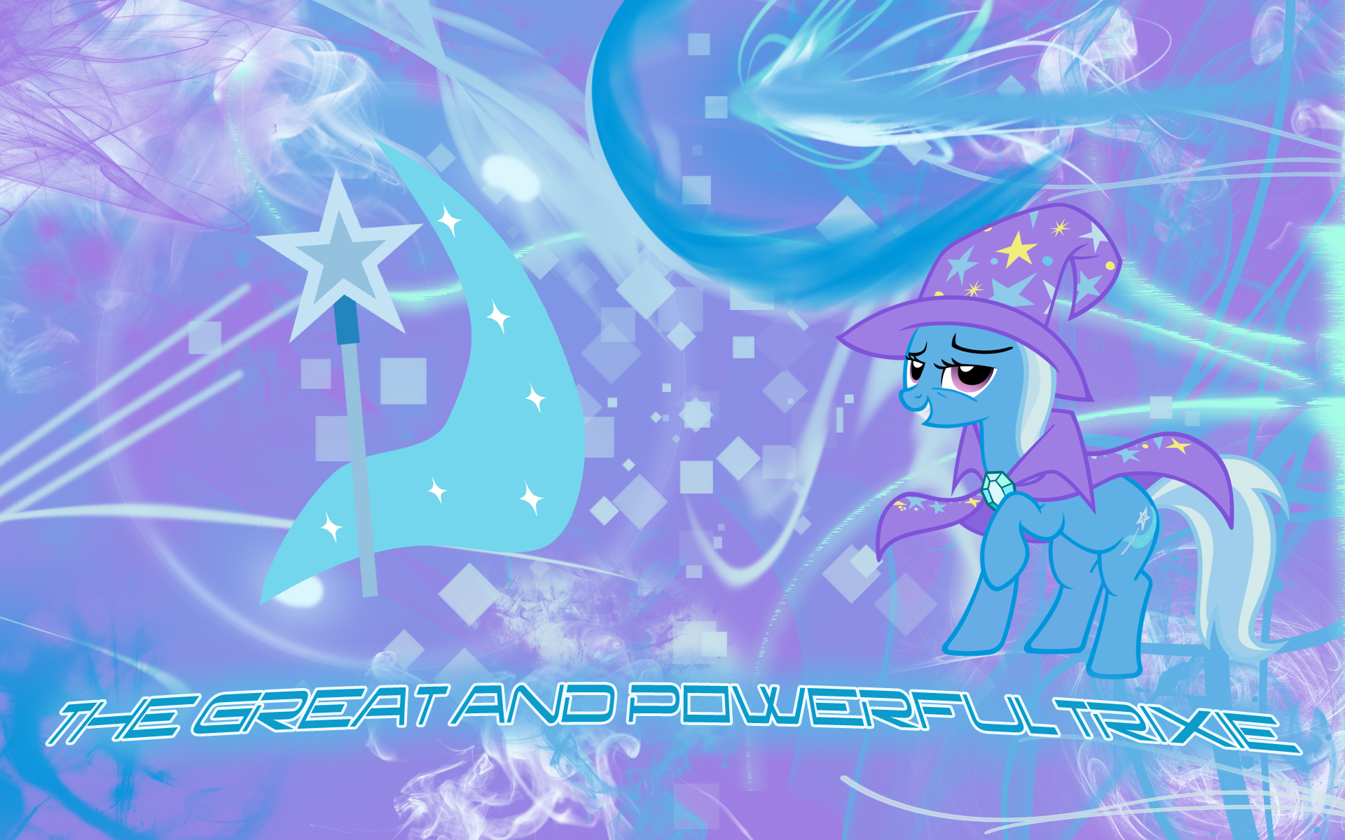 The Great And Powerful Trixie Wallpaper -Text- by TheLawn