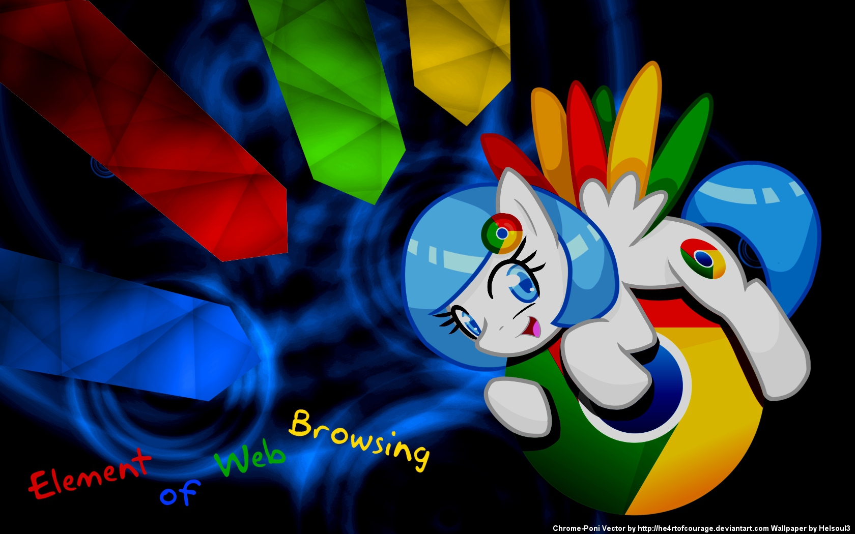 Chrome Pony Wallpaper by he4rtofcourage and Helsoul3