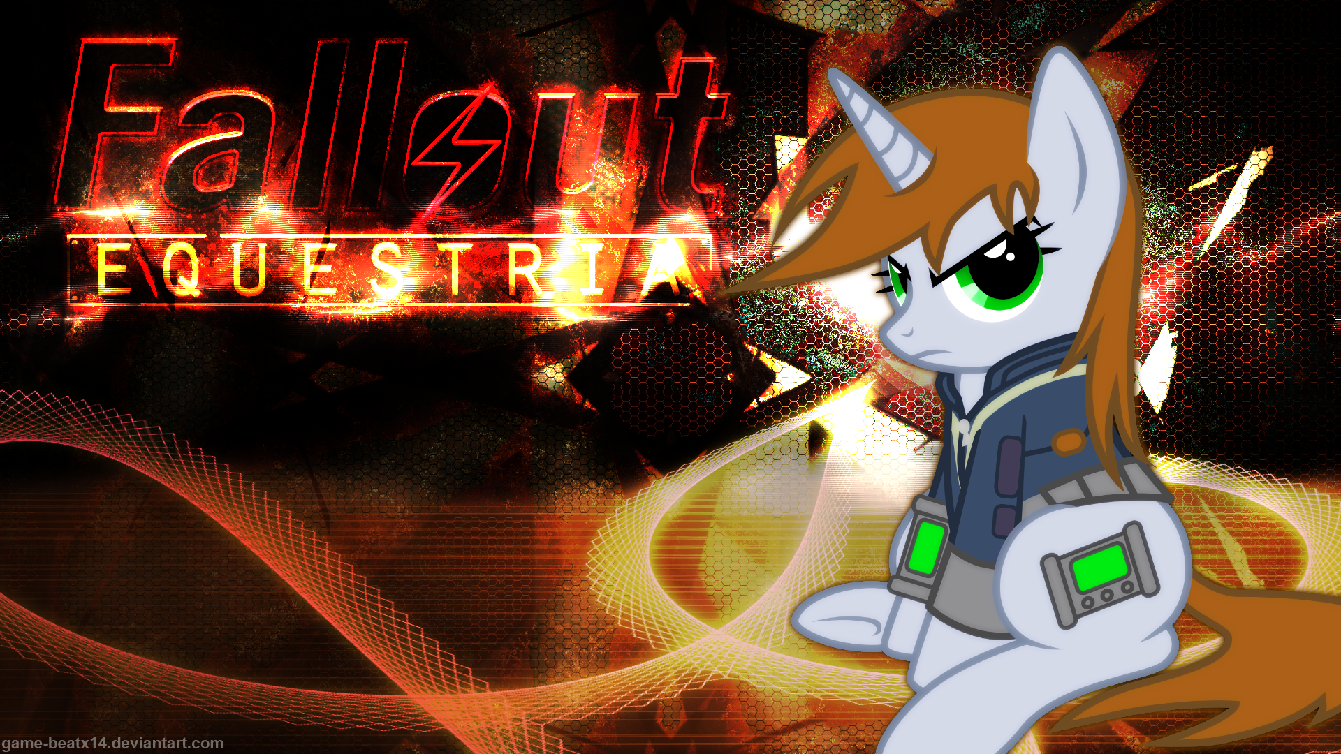 Fallout Equestria Wallpaper by Game-BeatX14, Groxy-Cyber-Soul and Lightning5trike