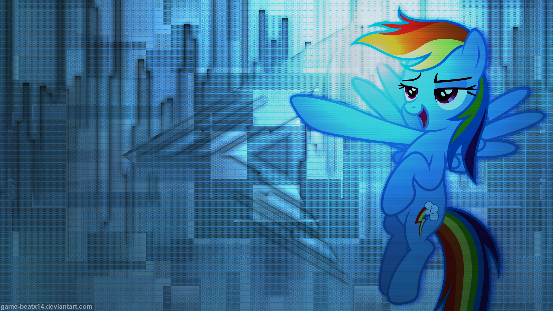 Rainbow Dash Wallpaper 3 by Game-BeatX14 and Stabzor
