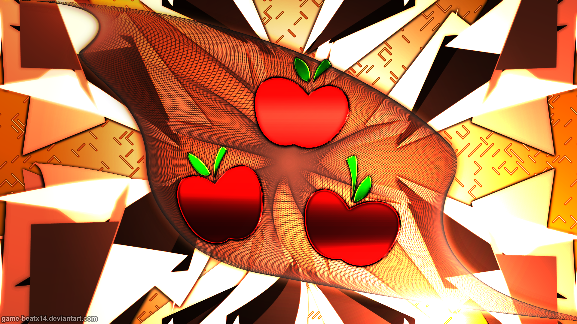Applejack Cutie Mark Wallpaper 2 by Game-BeatX14 and Malathrom