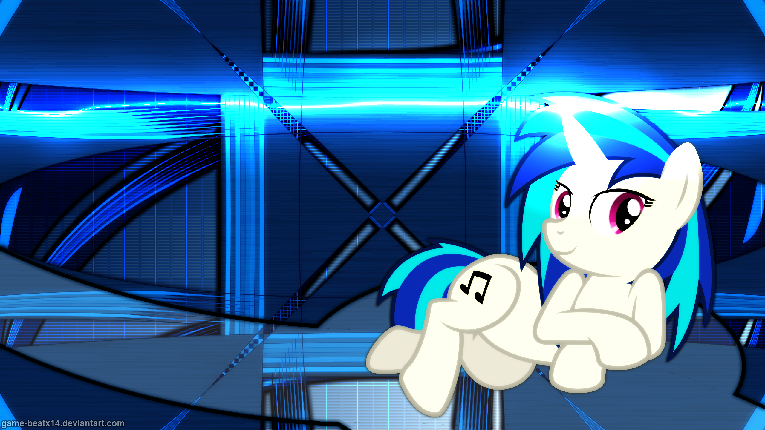 Vinyl Scratch Wallpaper 3 by birthofthepheonix and Game-BeatX14