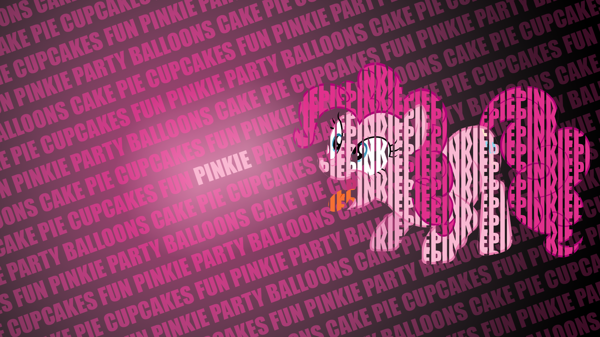 Pinkie Pie Typography [1920x1080] by CoRnFlAkEs369