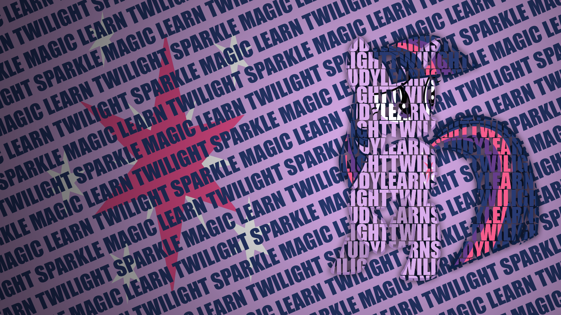 Twilight Sparkle Typography Wallpaper [1920x1080] by CoRnFlAkEs369