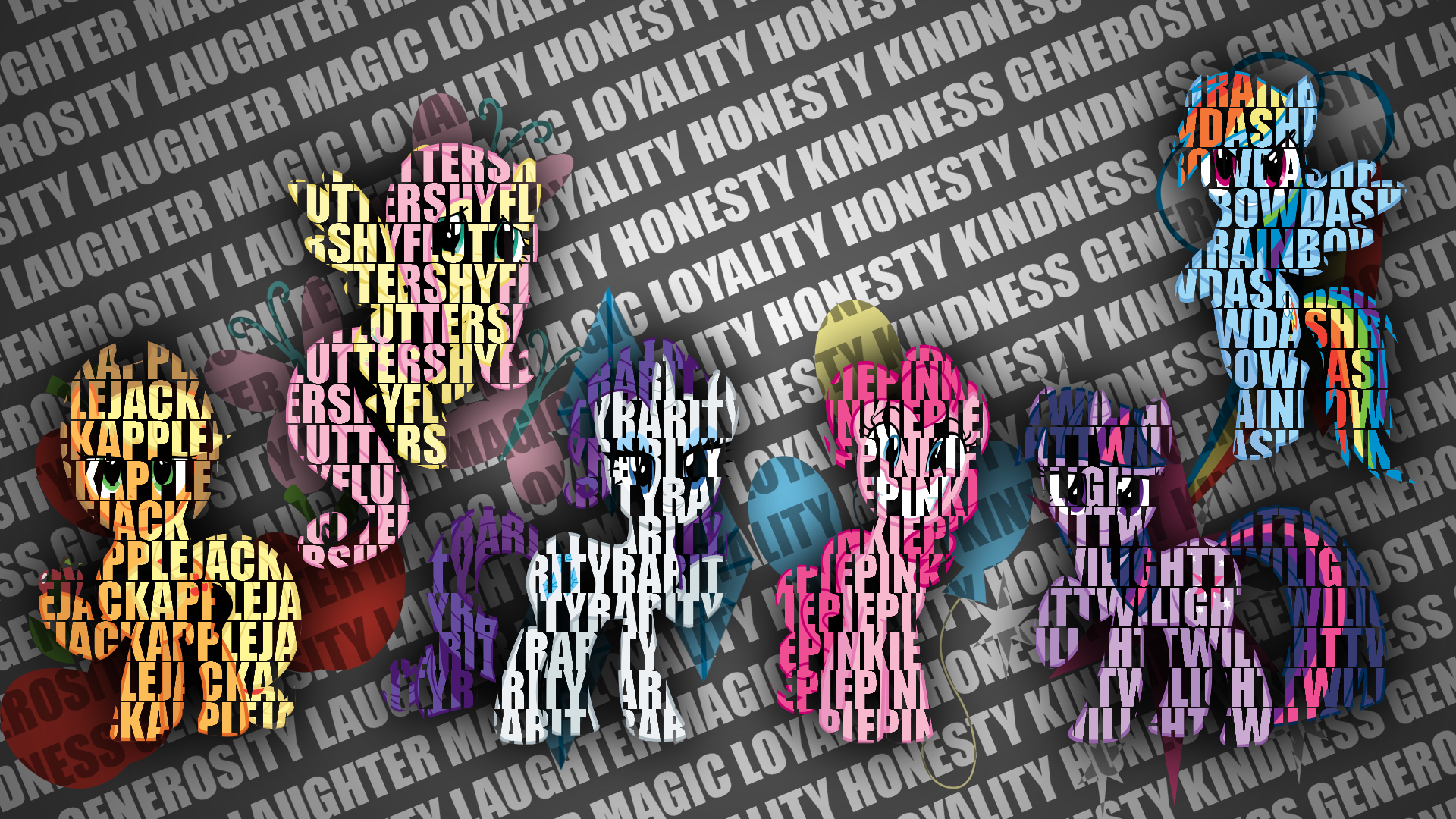 Mane6 Typography Wallpaper [1920x1080] by CoRnFlAkEs369