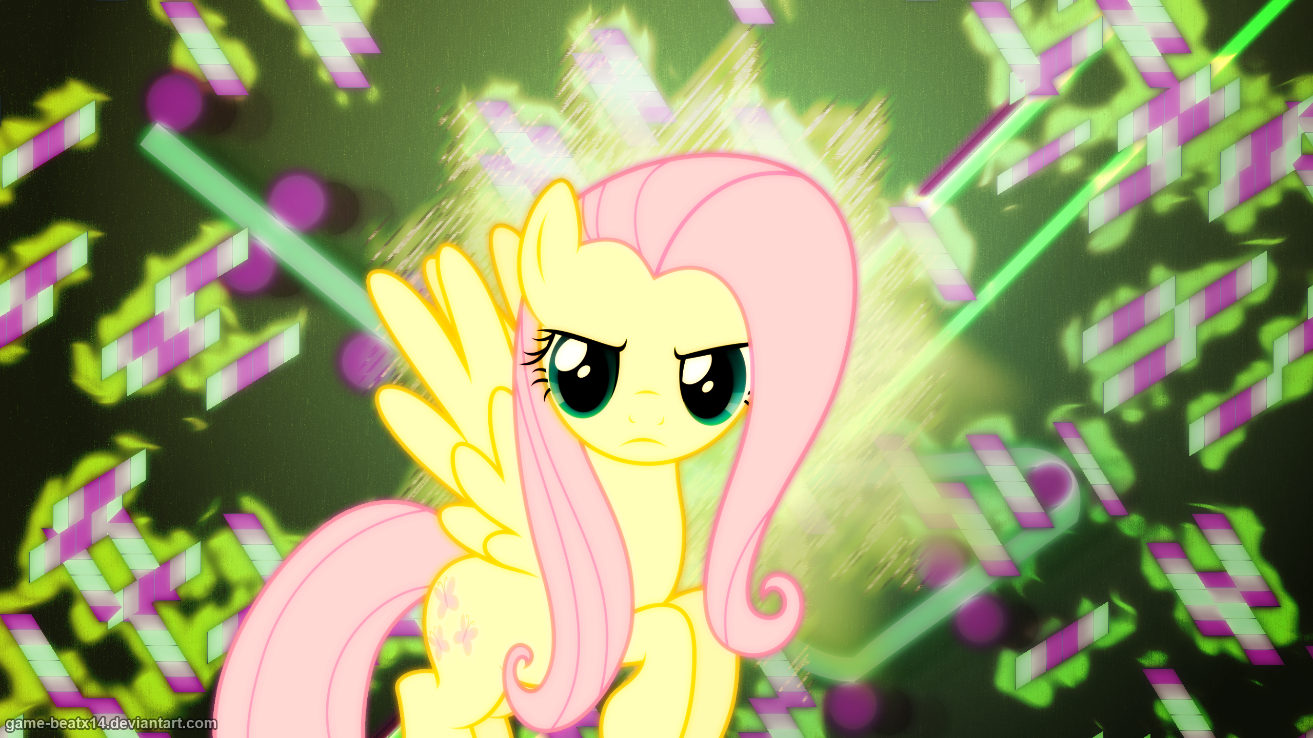 Fluttershy Wallpaper 2 Alternate by Game-BeatX14 and Hawk9mm