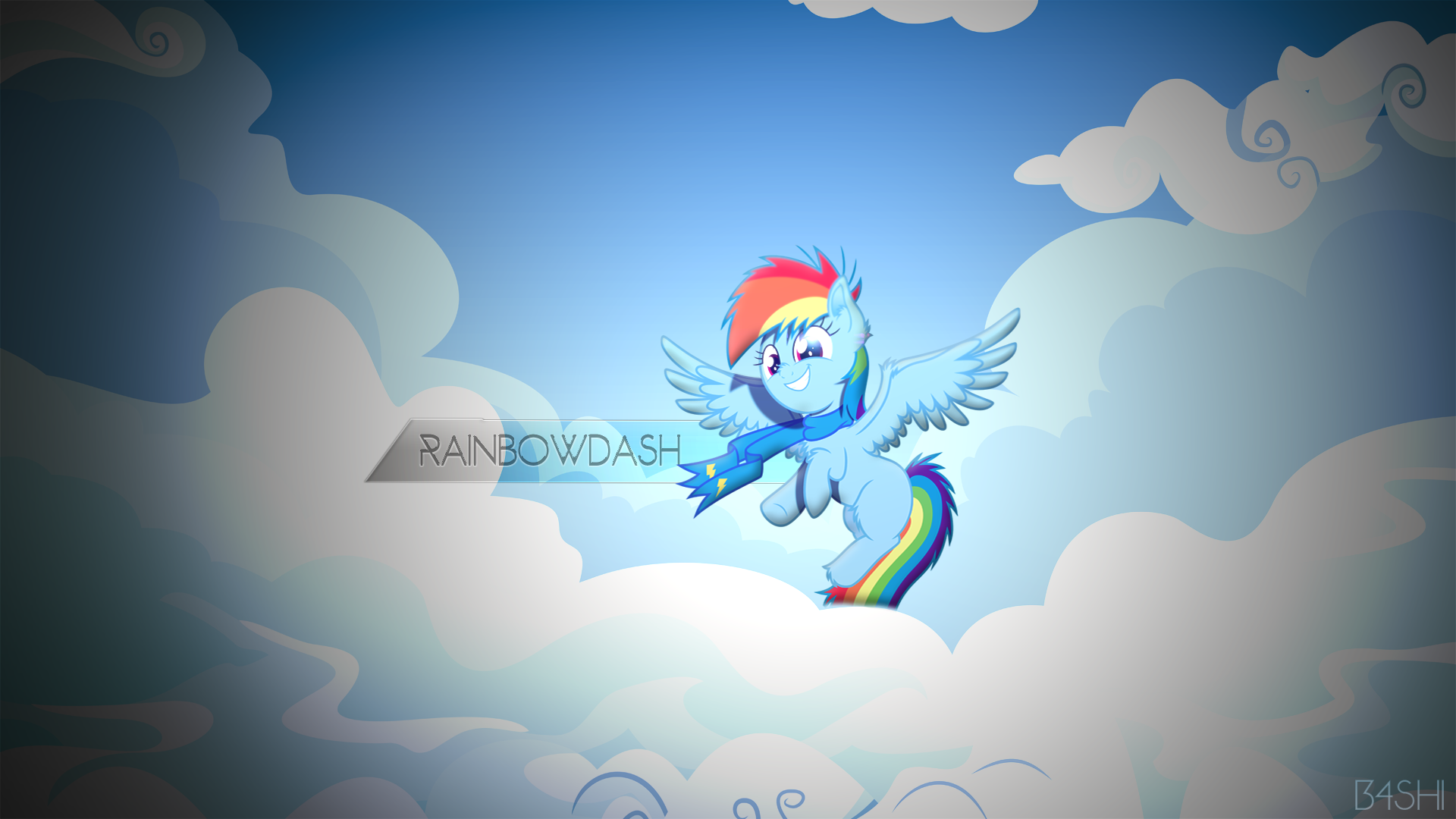 Rainbowdash - Wallpaper [1920x1080] by GoblinEngineer, MacTavish1996 and Rainbowb4sh