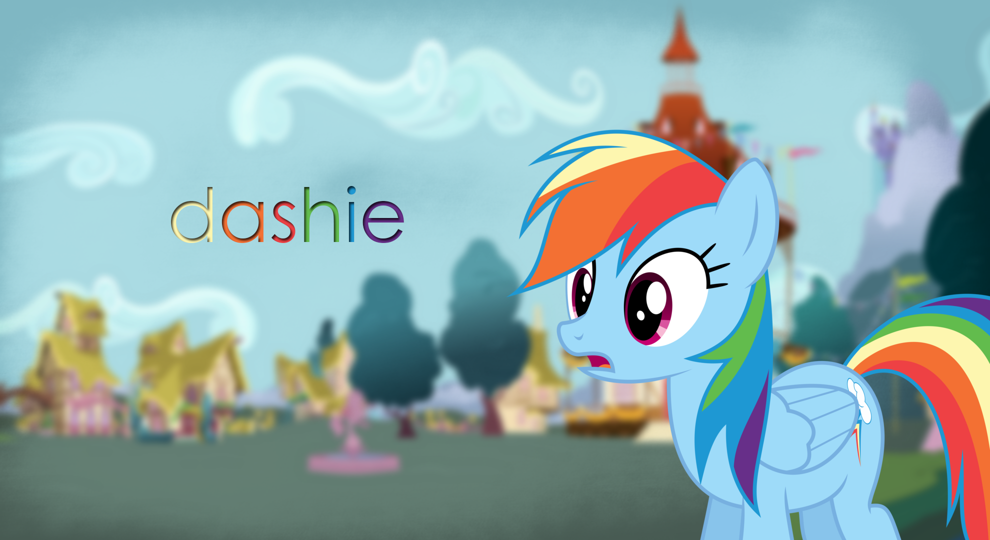 Dashie Wallpaper by BonesWolbach, ChromaticSpade and DeadParrot22