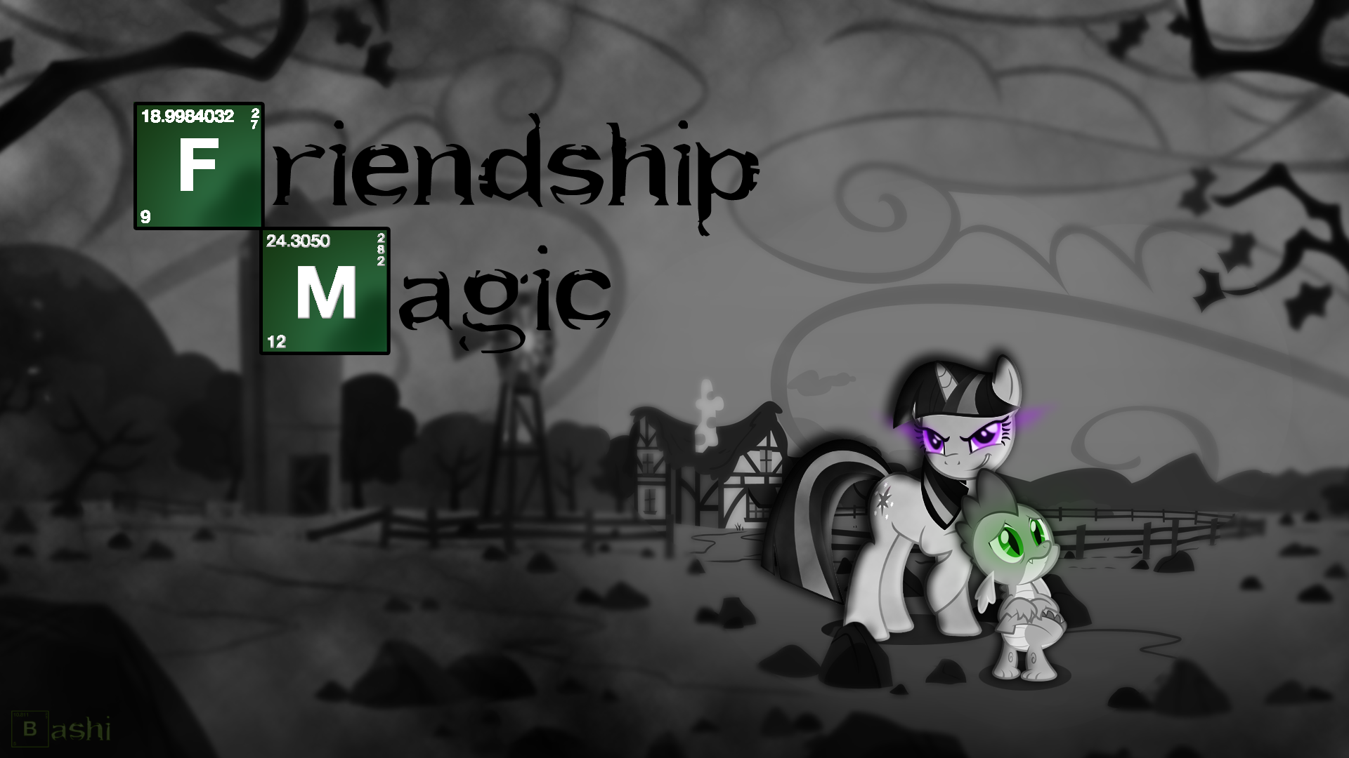 Friendship is Magic - Wallpaper [1920x1080] by Quanno3, Rainbowb4sh, RegolithX and TwiddleChimp