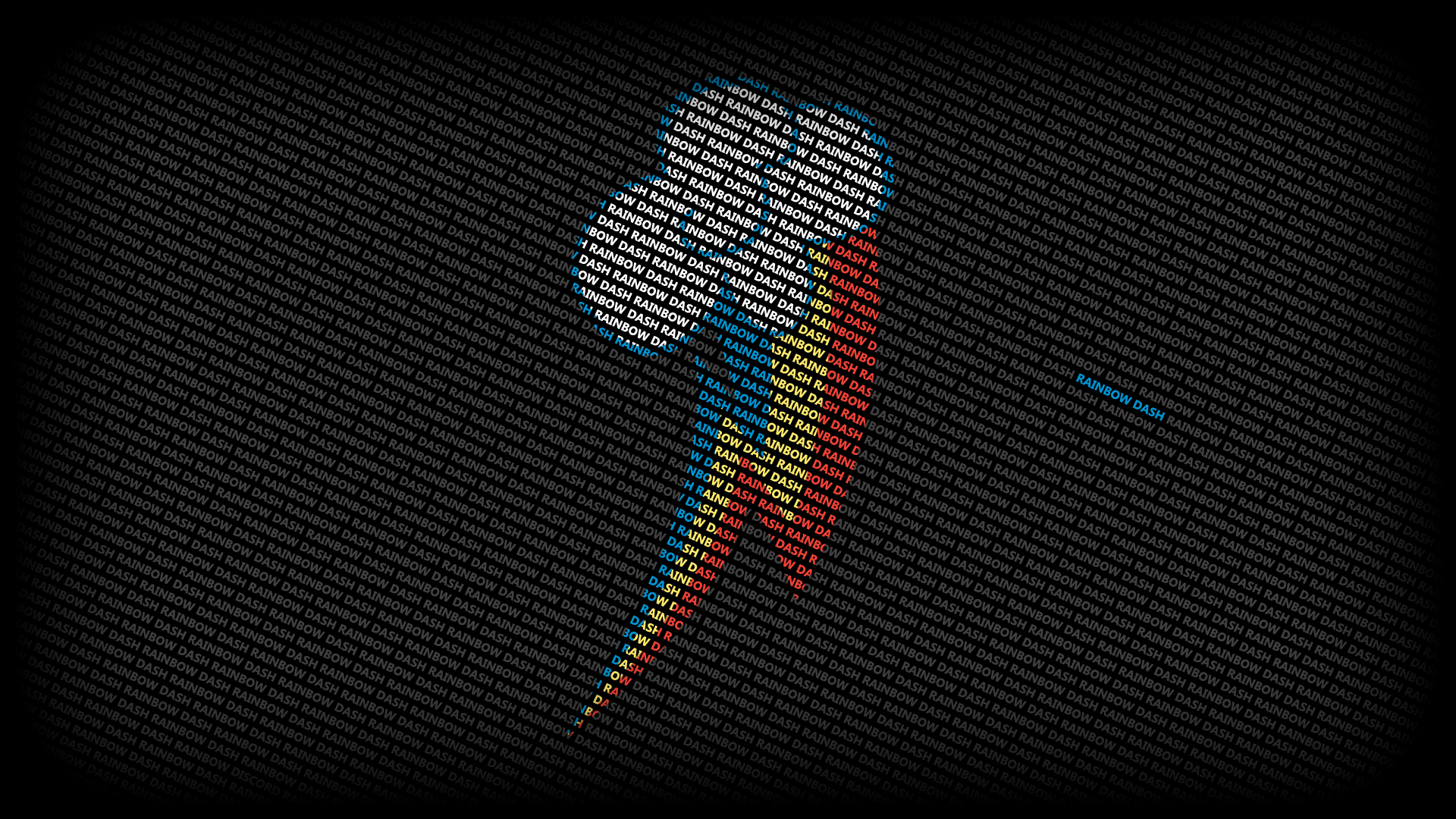 Rainbow Dash Typography 1920x1080 by BlackGryph0n and ntsevenfour