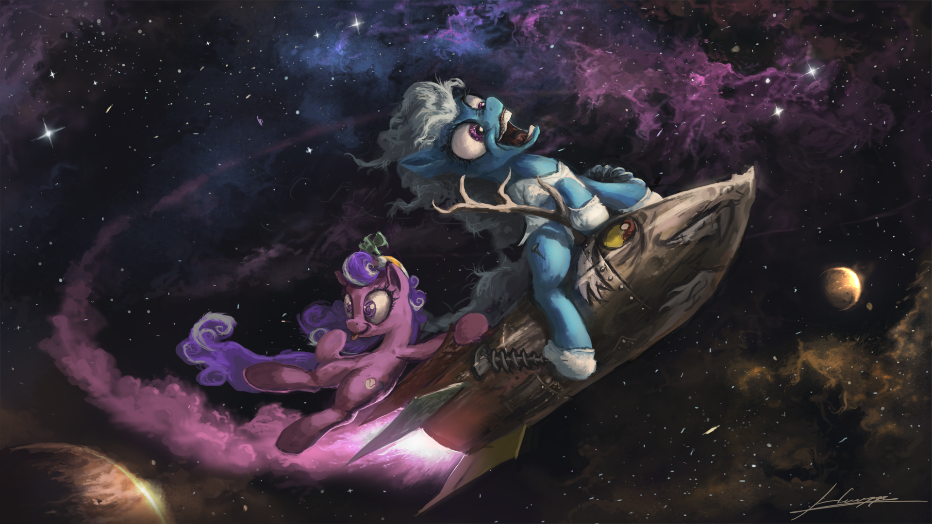 MLP - Rocket Ride! by Huussii