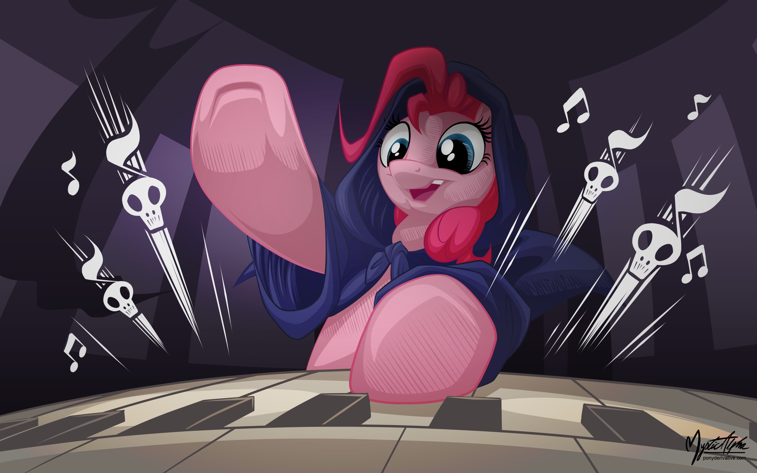 Pinkie Pie Playing Organ by mysticalpha