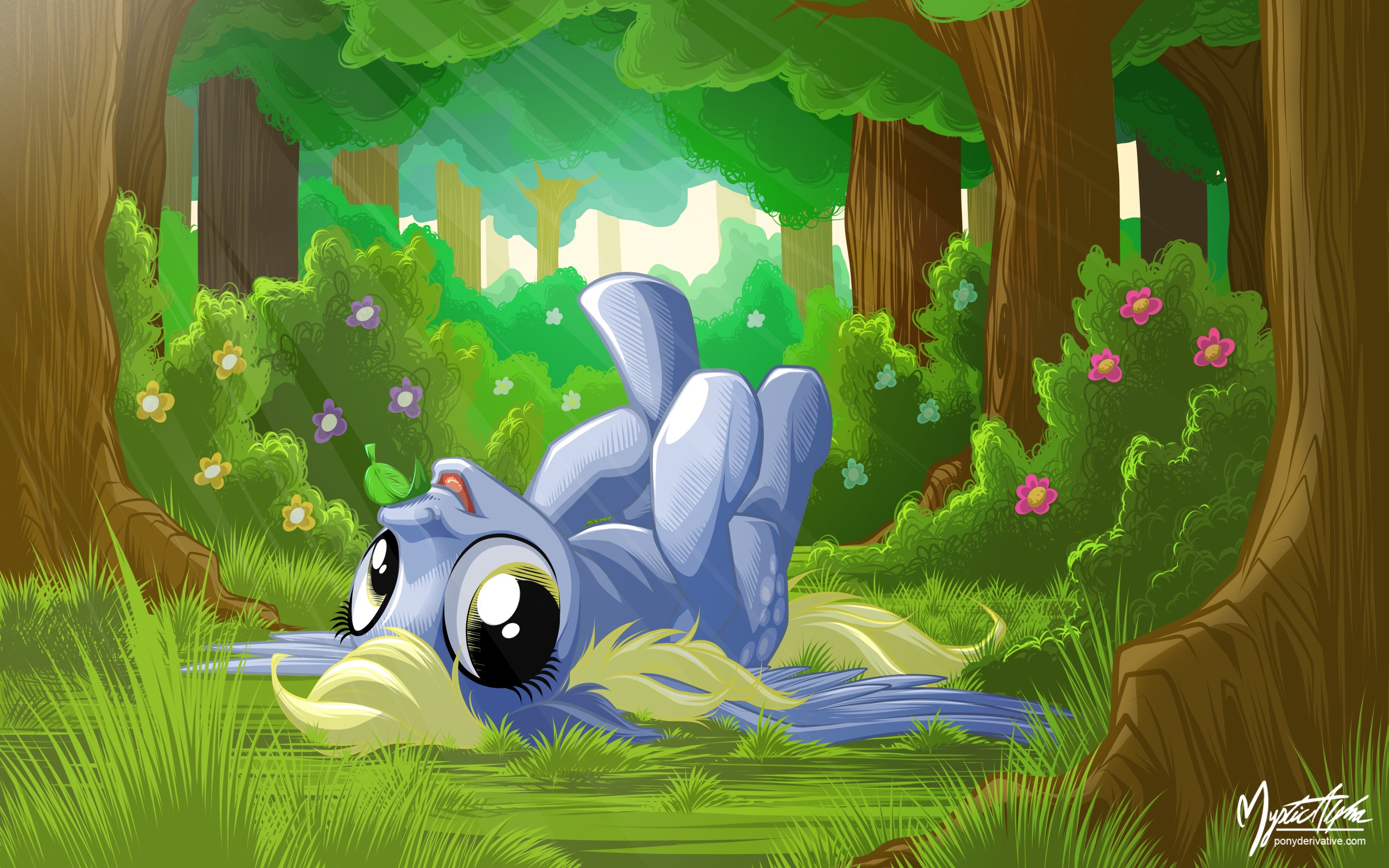 Derpy in Forest by mysticalpha