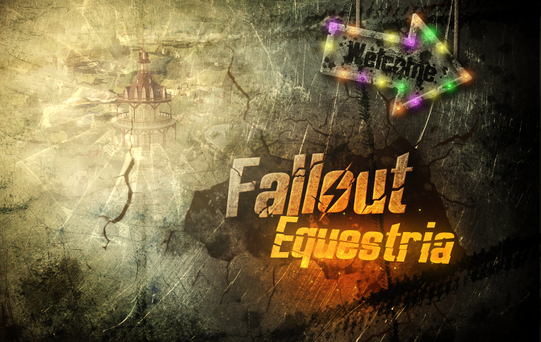 Fallout Equestria Wallpaper by MLArtSpecter and Princrim