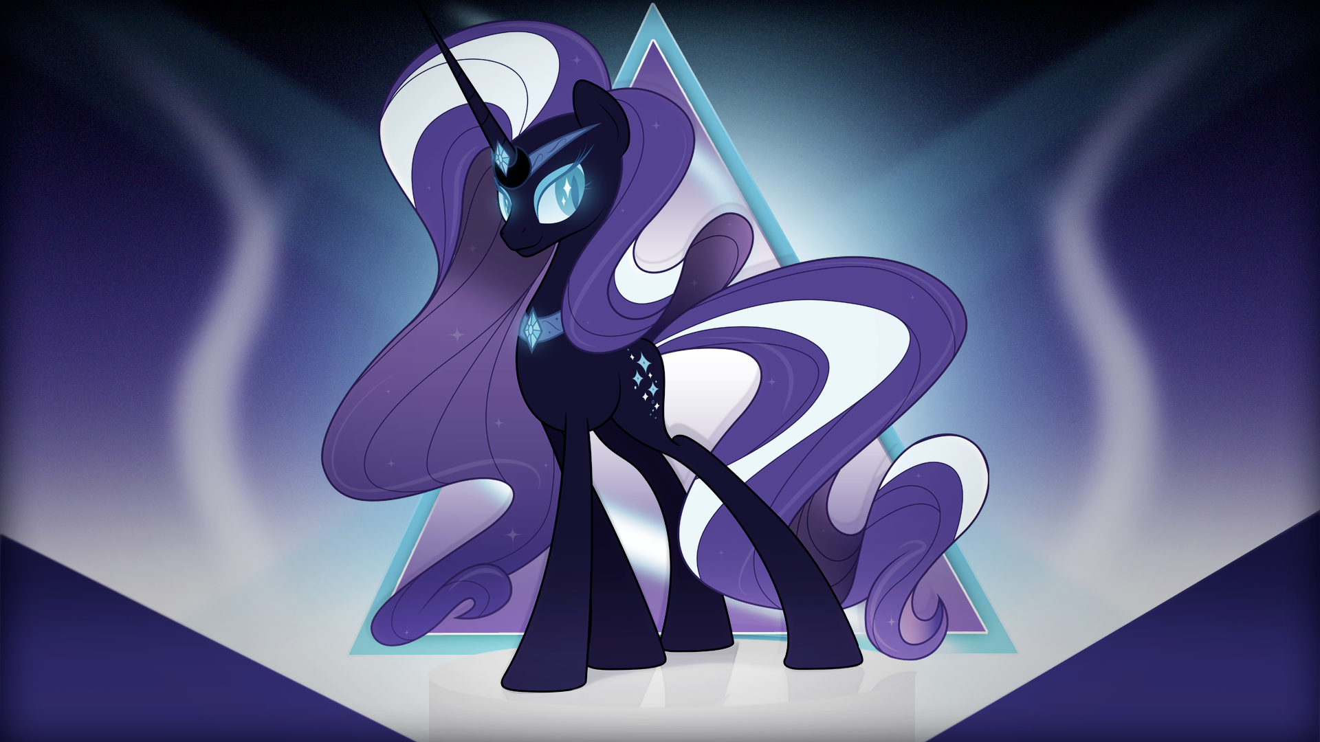 Nightmare Rarity - 1920X1080 HD by Emkay-MLP and ViperDash-Venomous