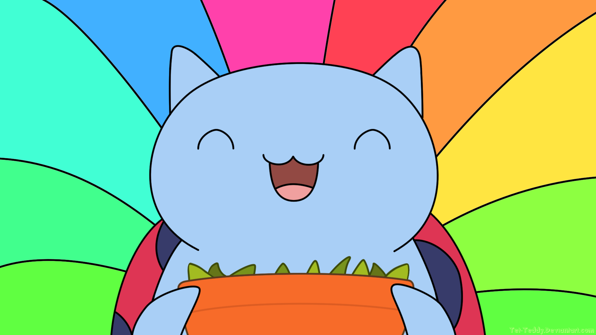 Catbug Wallpaper - SUGAR PEAS! by Tet-Teddy