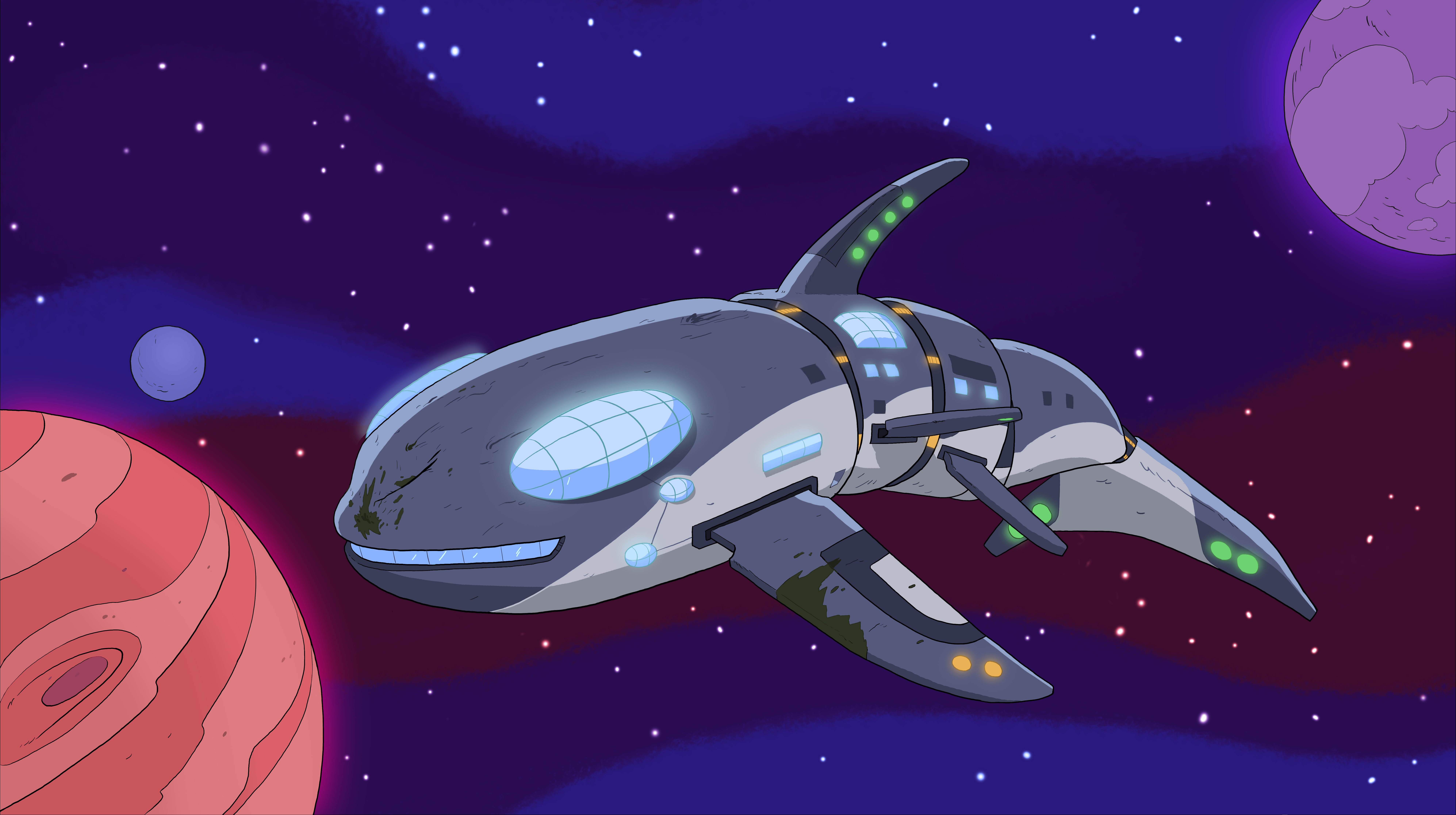 Outerspace Spaceship by Official and TheCartoonHangover