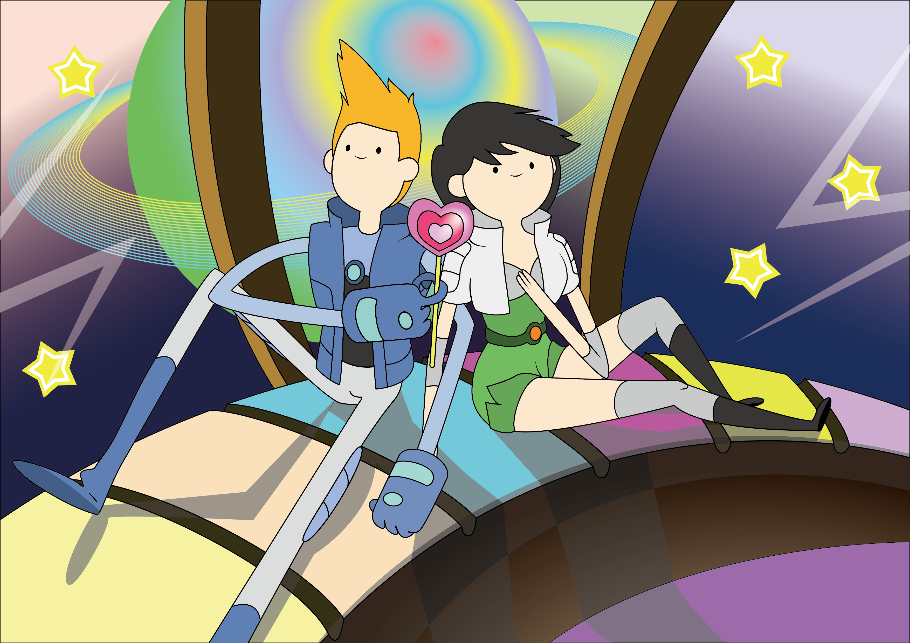 Bravest Warriors - Chris and Beth by yuancheng228