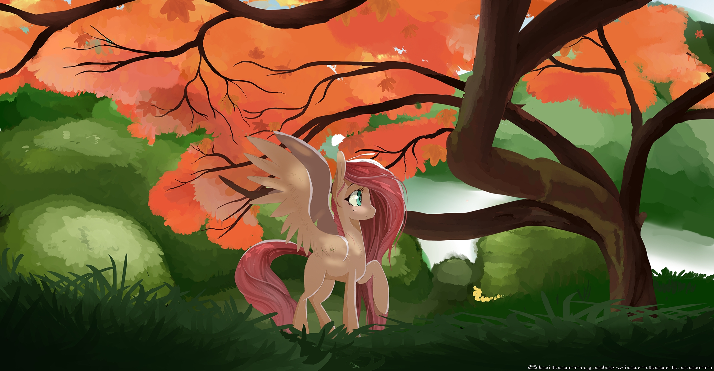 Fluttershys Tree by 8BitAmy