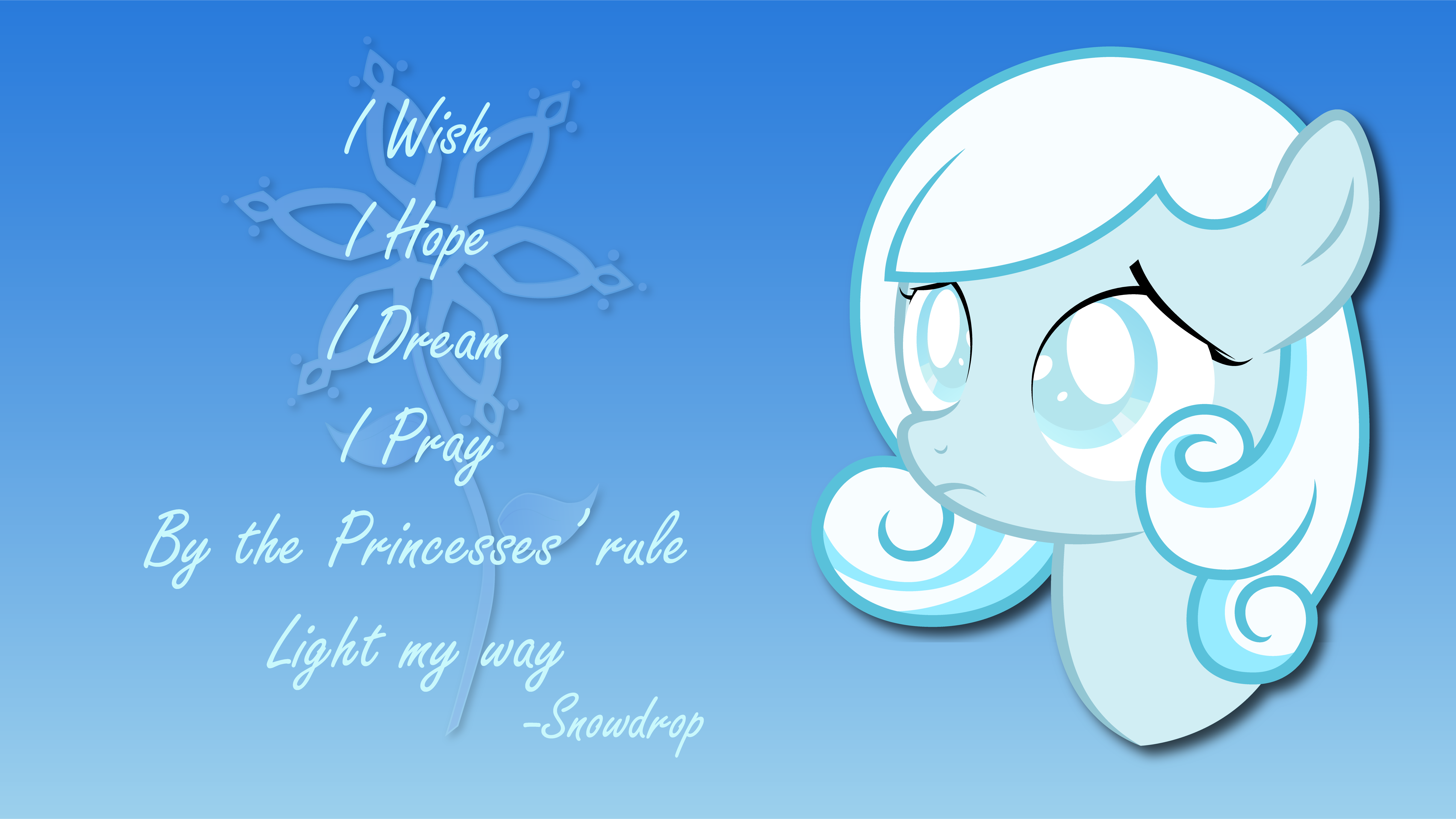 Snowdrop - I Wish - Wallpaper by Abion47 and TechRainbow