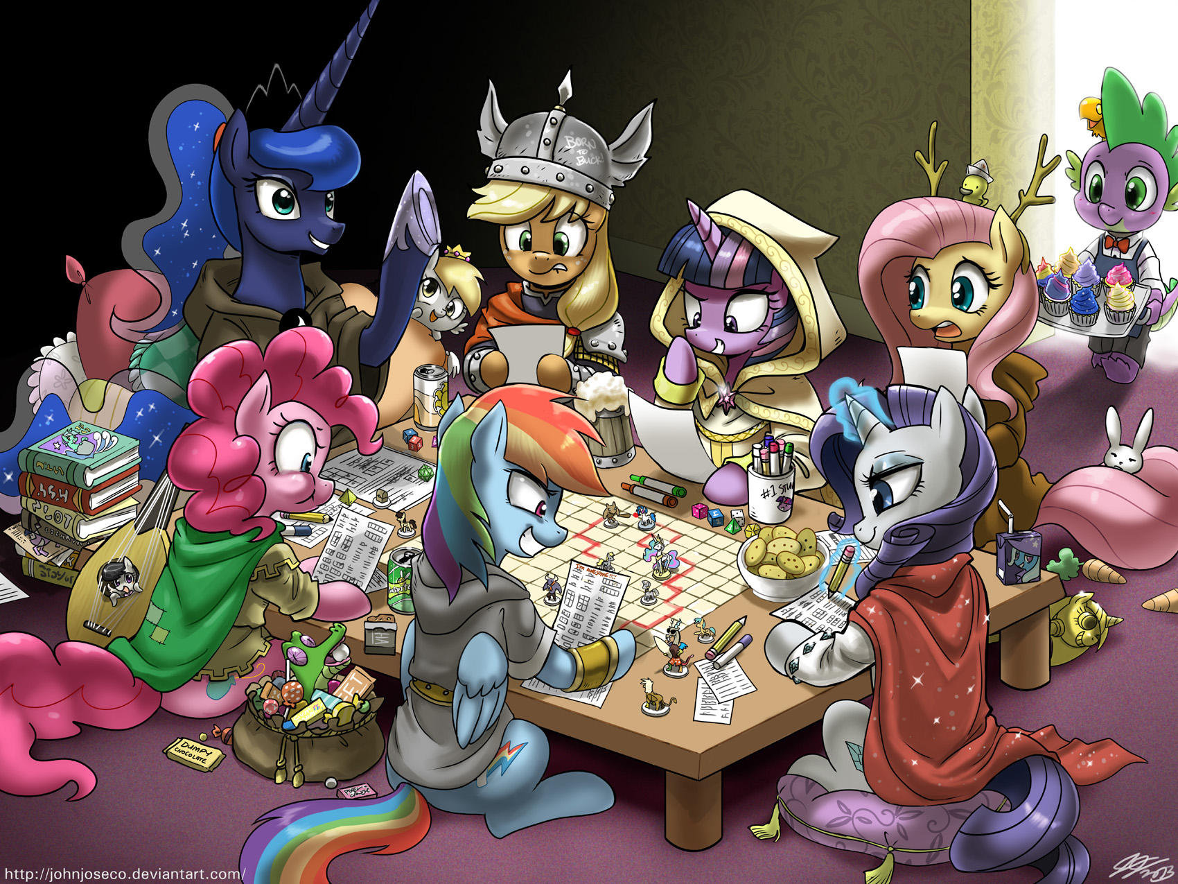 Dungeons and Ponies Plus One Dragon by johnjoseco