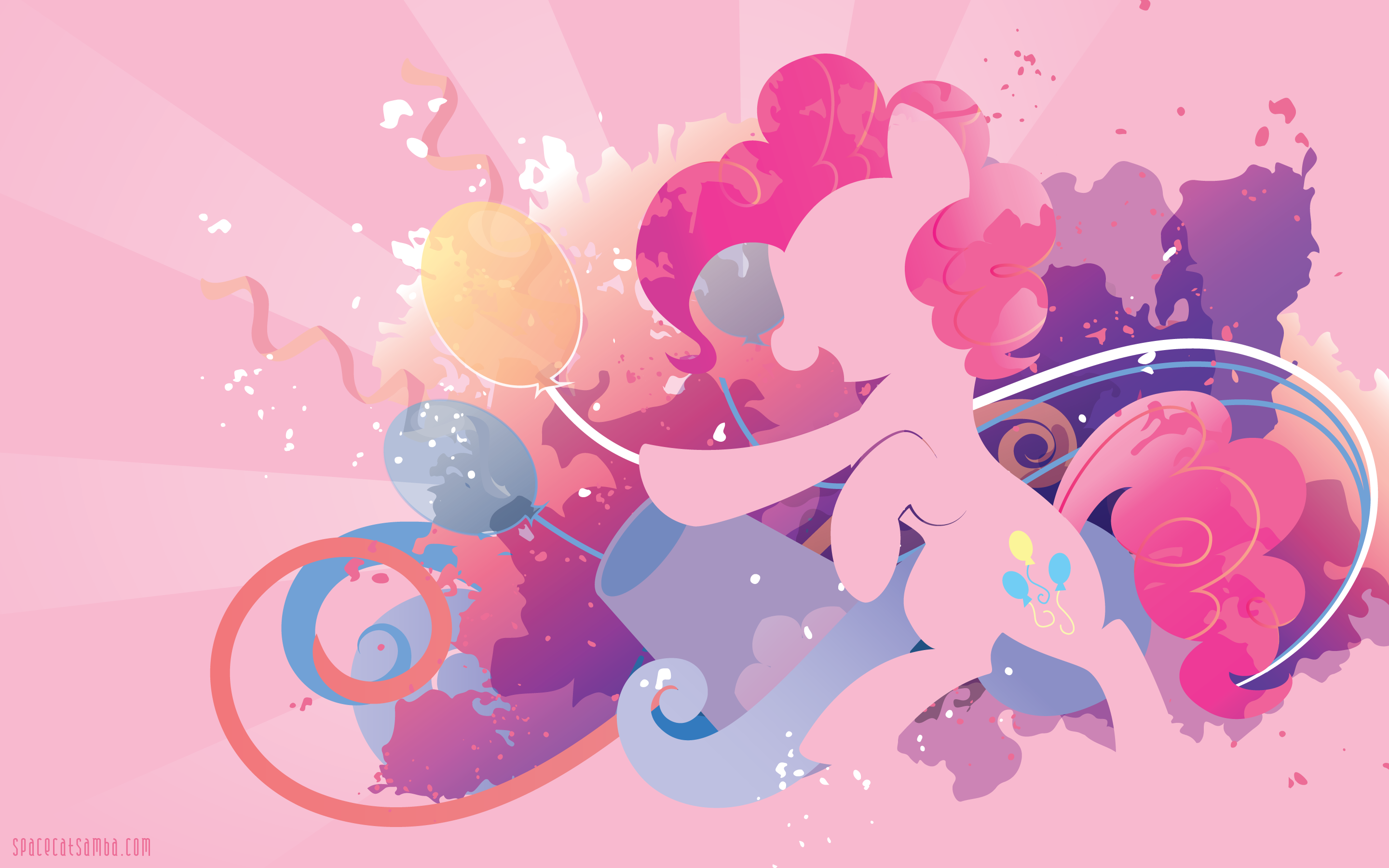 Pinkie Pie Silhouette Wall by SambaNeko