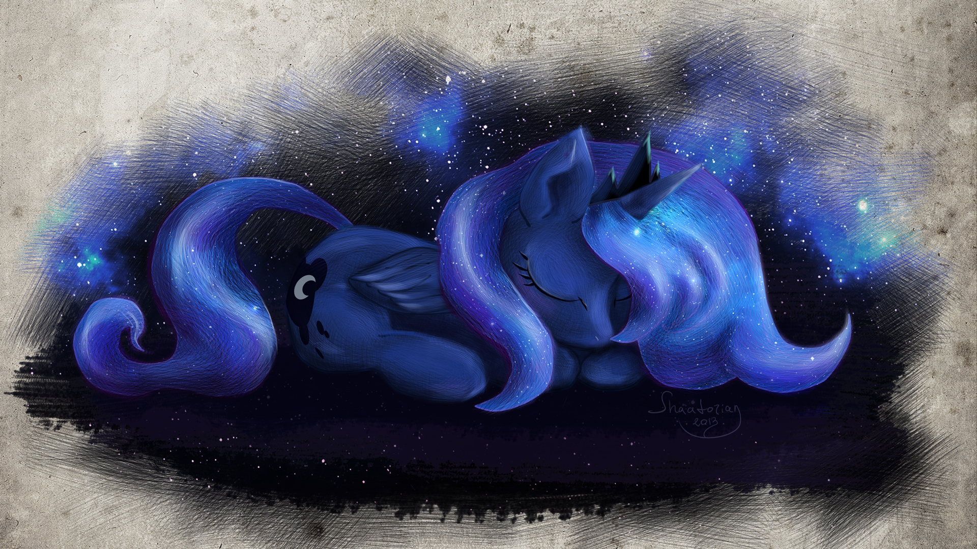 Sleeping Moon by Shaadorian