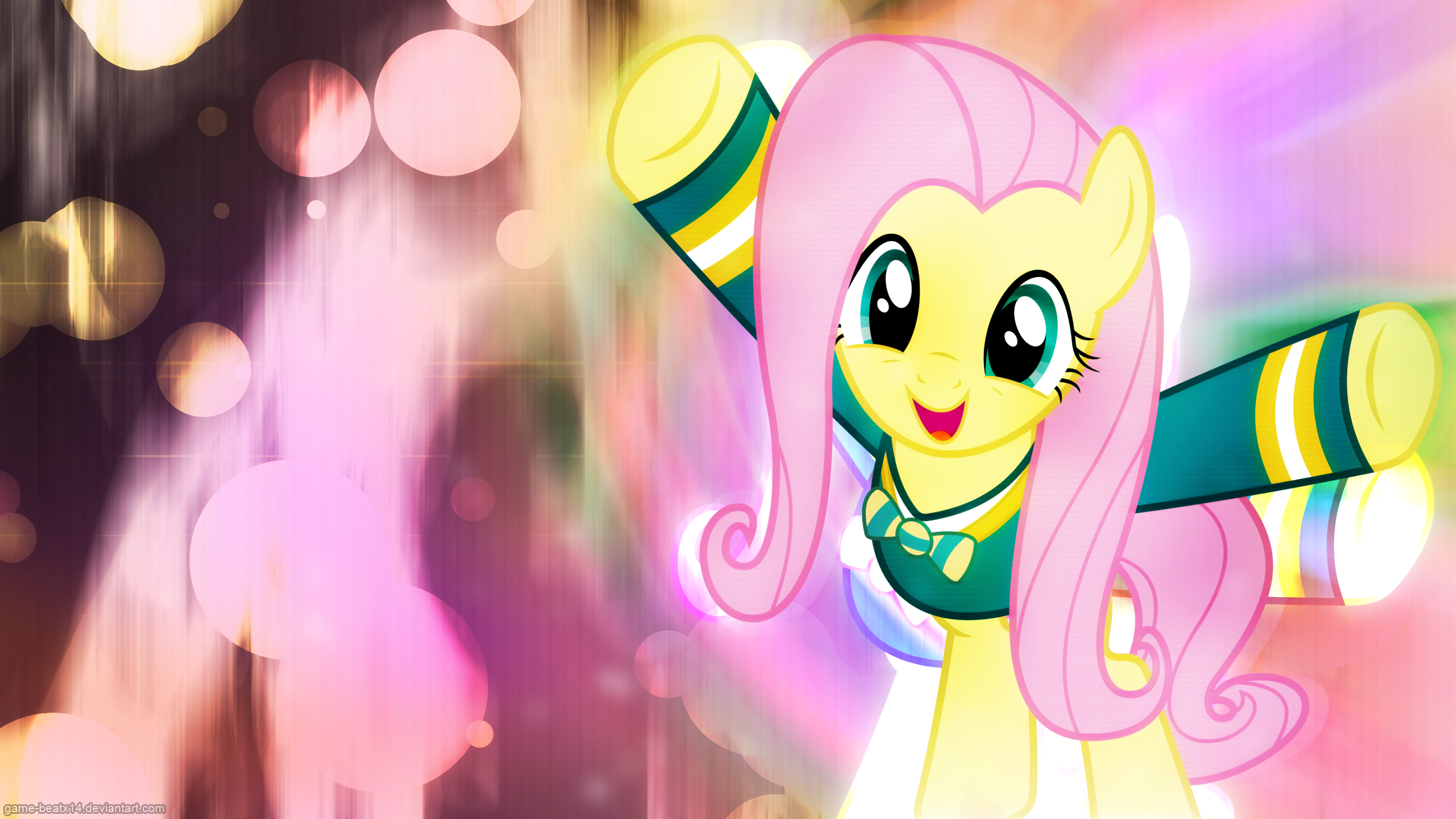 Fluttershy found the music by dasprid and Game-BeatX14