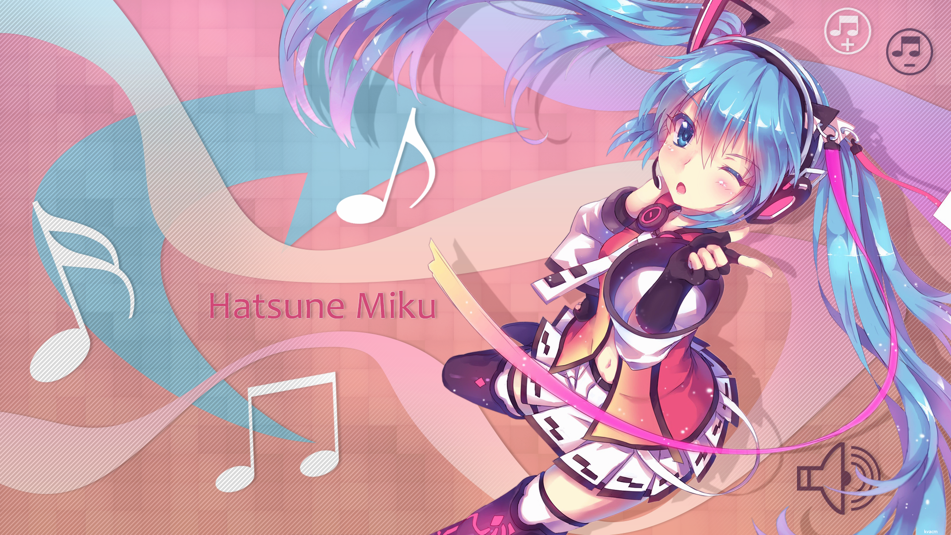 Wallpaper Hatsune Miku Song by kvacm, NAbyssor and Rikku923