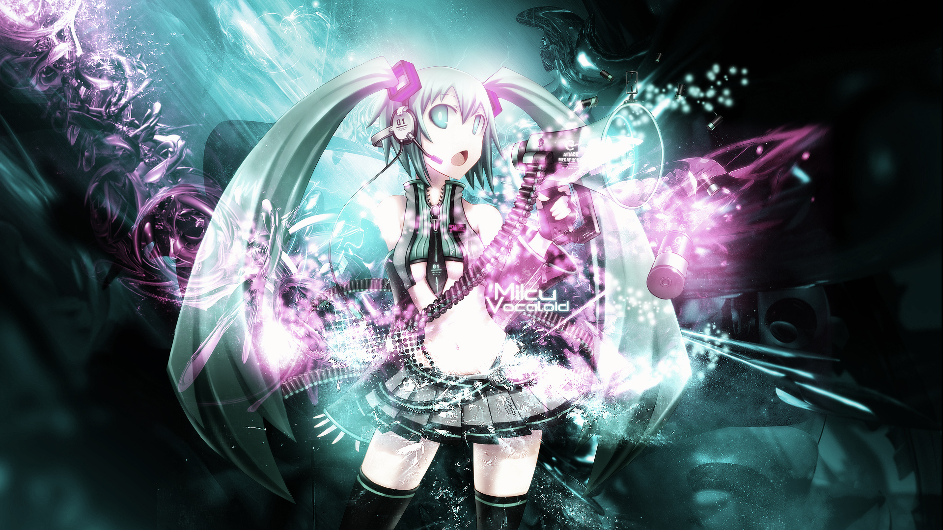 Miku Vocaloid FULL HD by Sl4ifer