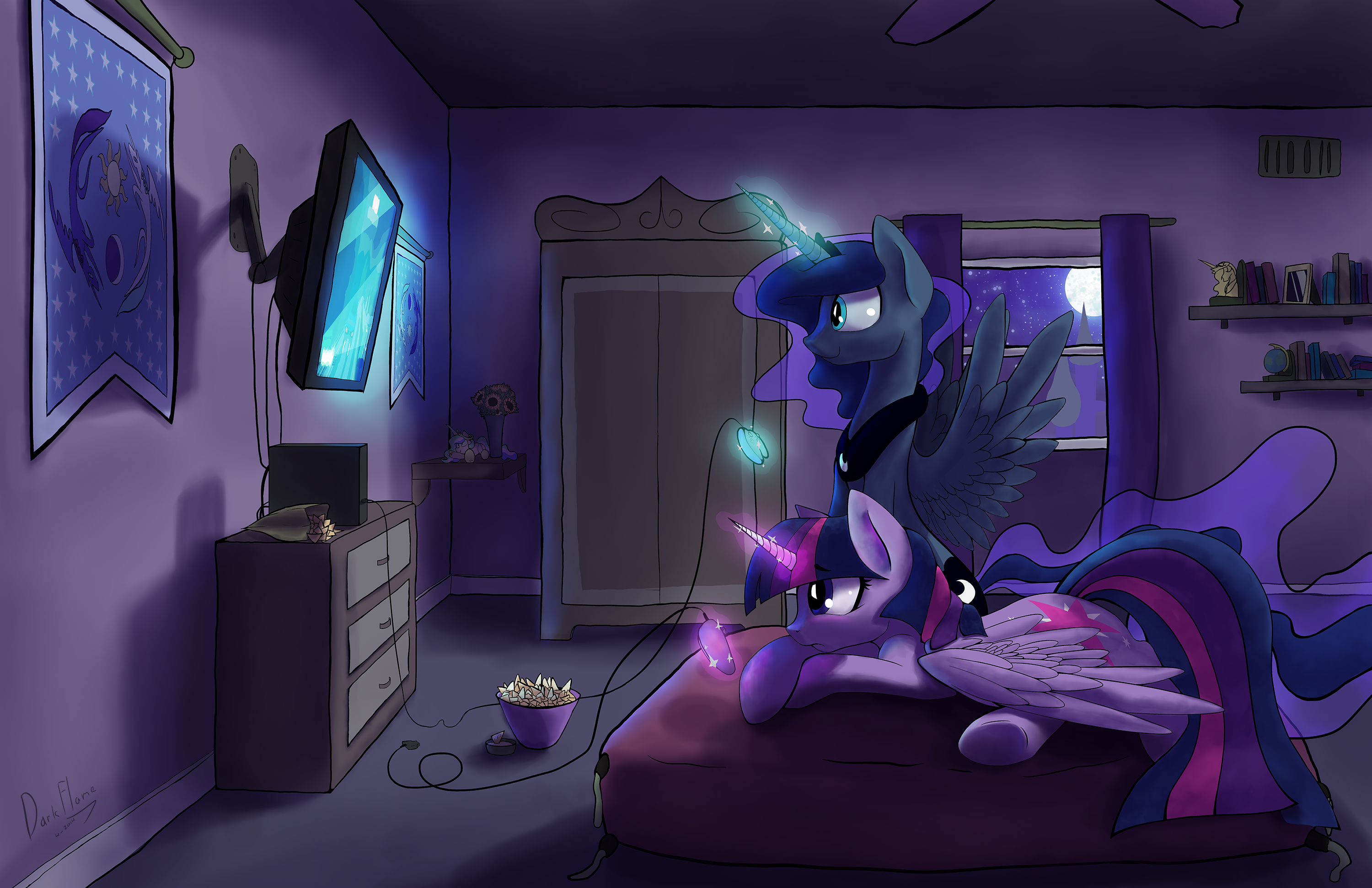 It is royal game night, Twilight Sparkle! by DarkFlame75