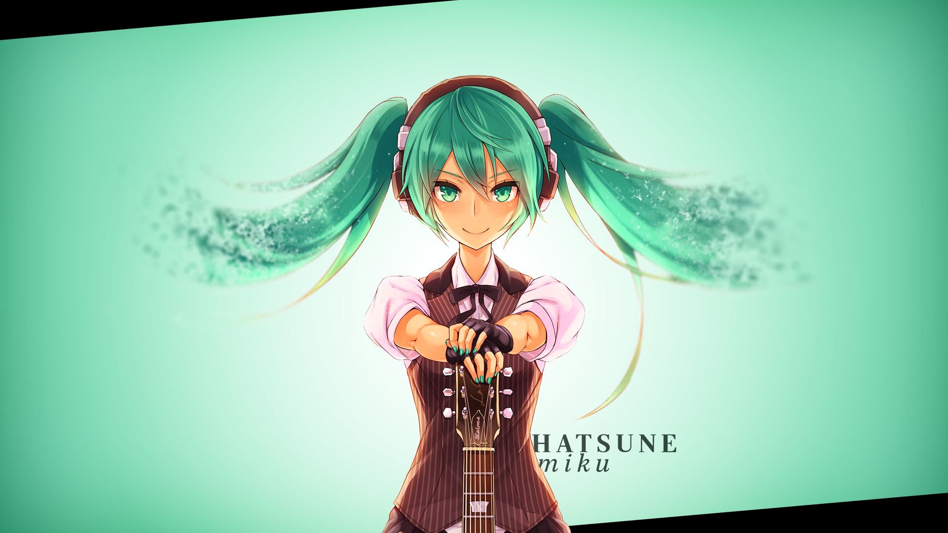 Hatsune Miku by  by 2D, a-Galaxysweth and Clockwork65