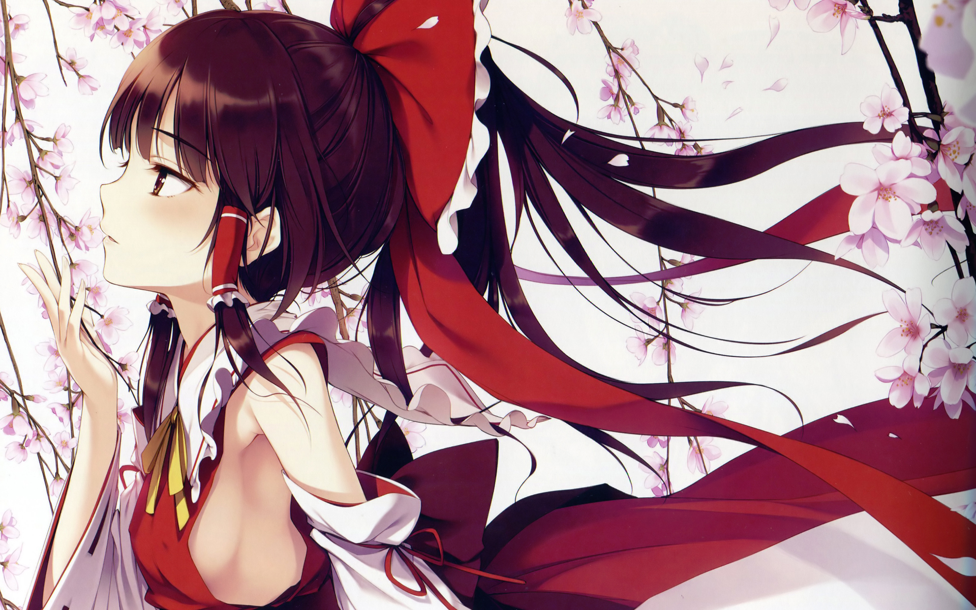 Hakurei Reimu Petals by ke-ta