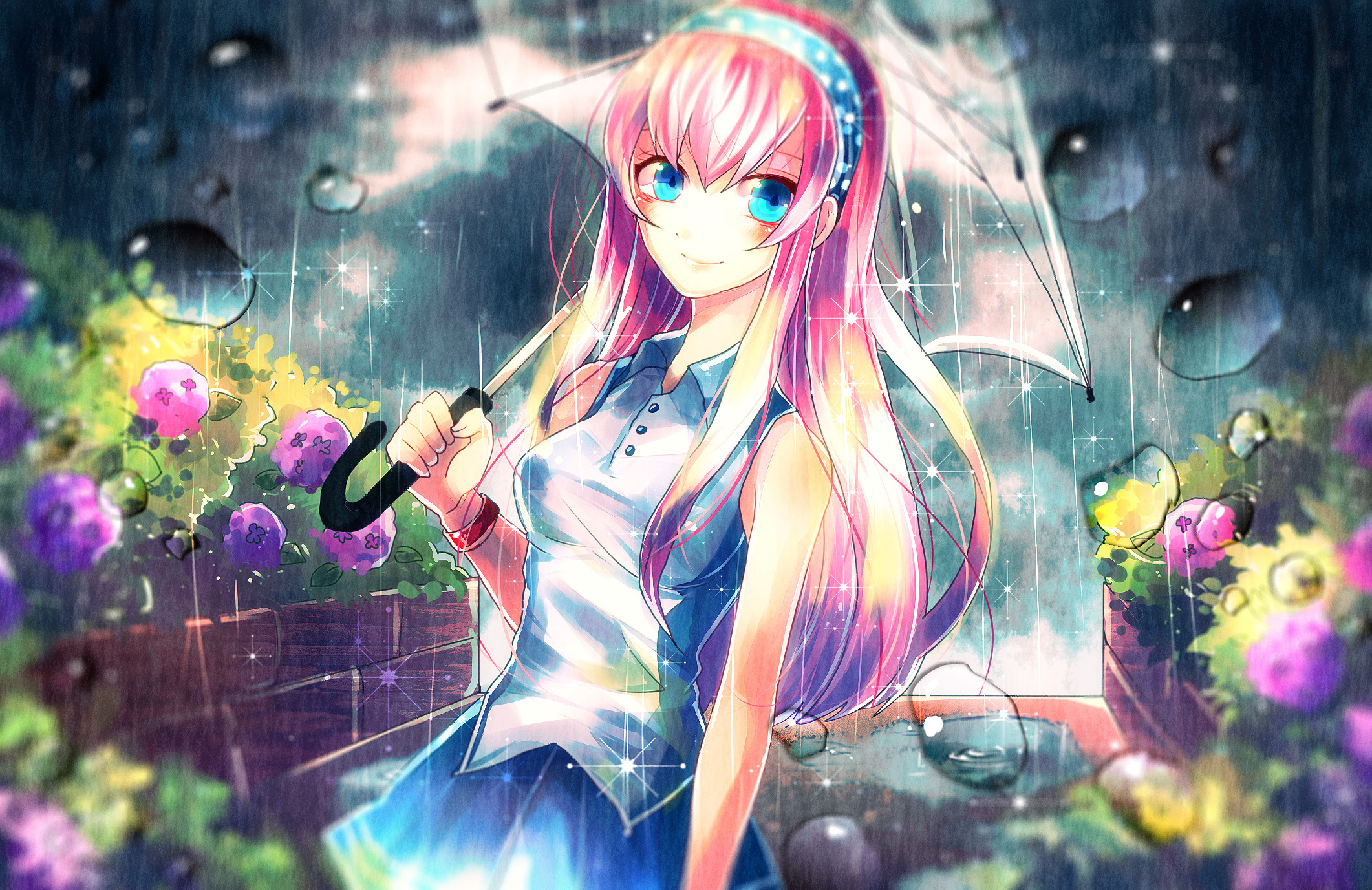 Megurine Luka Umbrella by Sazanami Shione (漣 潮音)